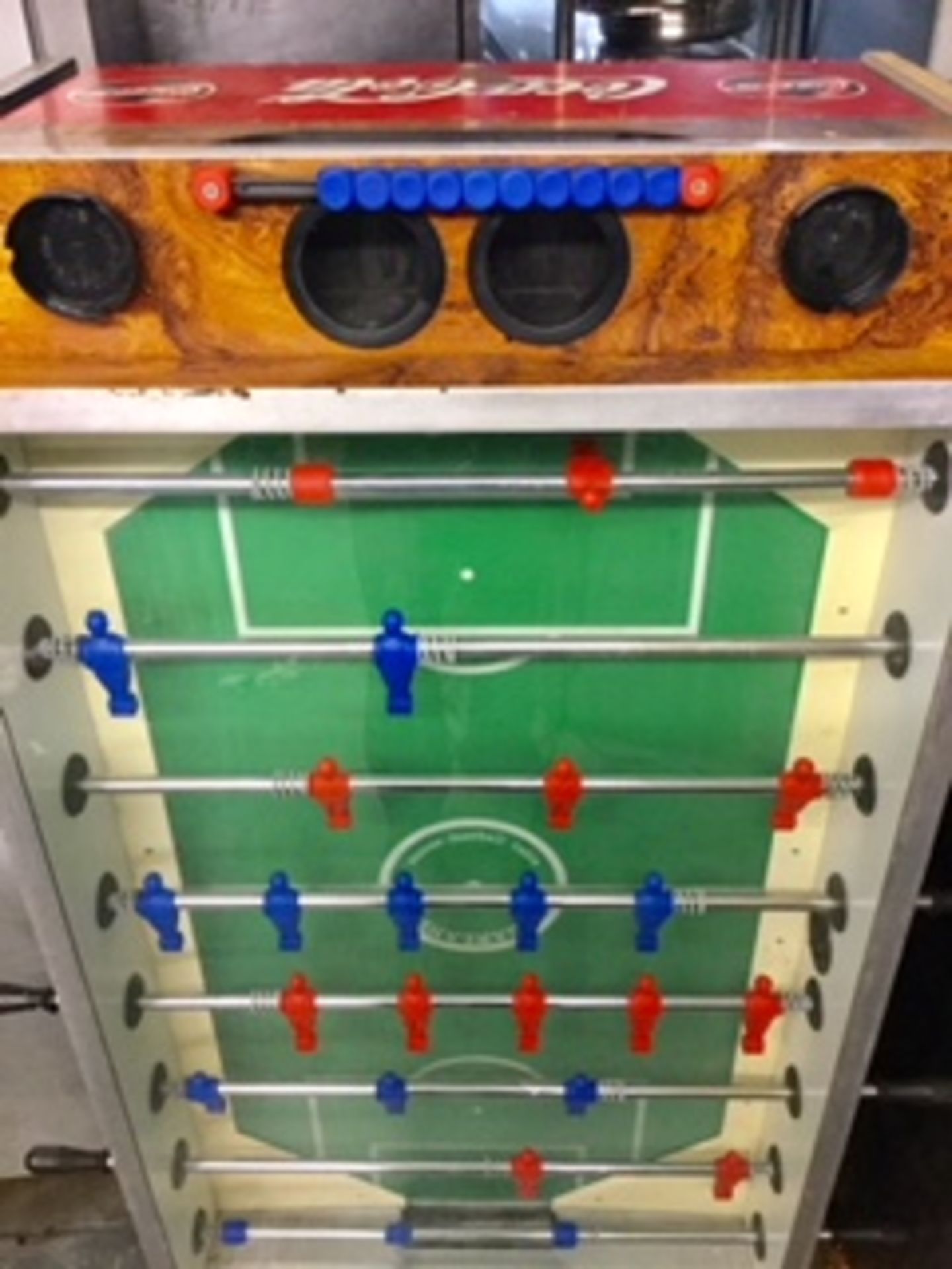 Commercial Coin Operated Bar Football Table with Glass Top – NO VAT - Image 2 of 2