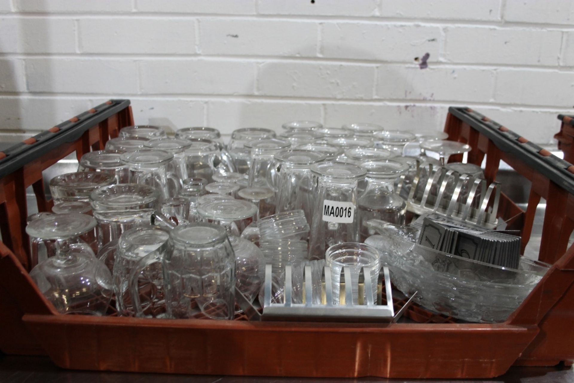 Quantity Glassware , Butter Pats , Toast Racks, “Reserved” Tickets, Pint Glasses , Oval Dishes &