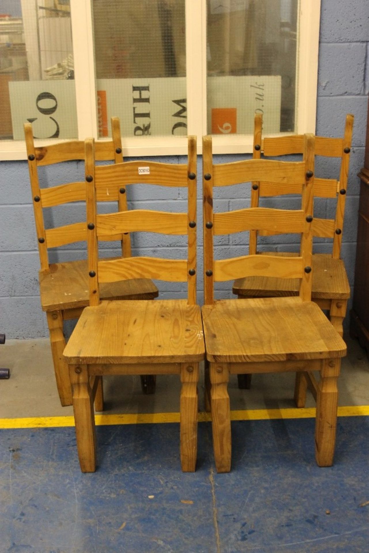 Four Oak Dining Chairs – NO VAT