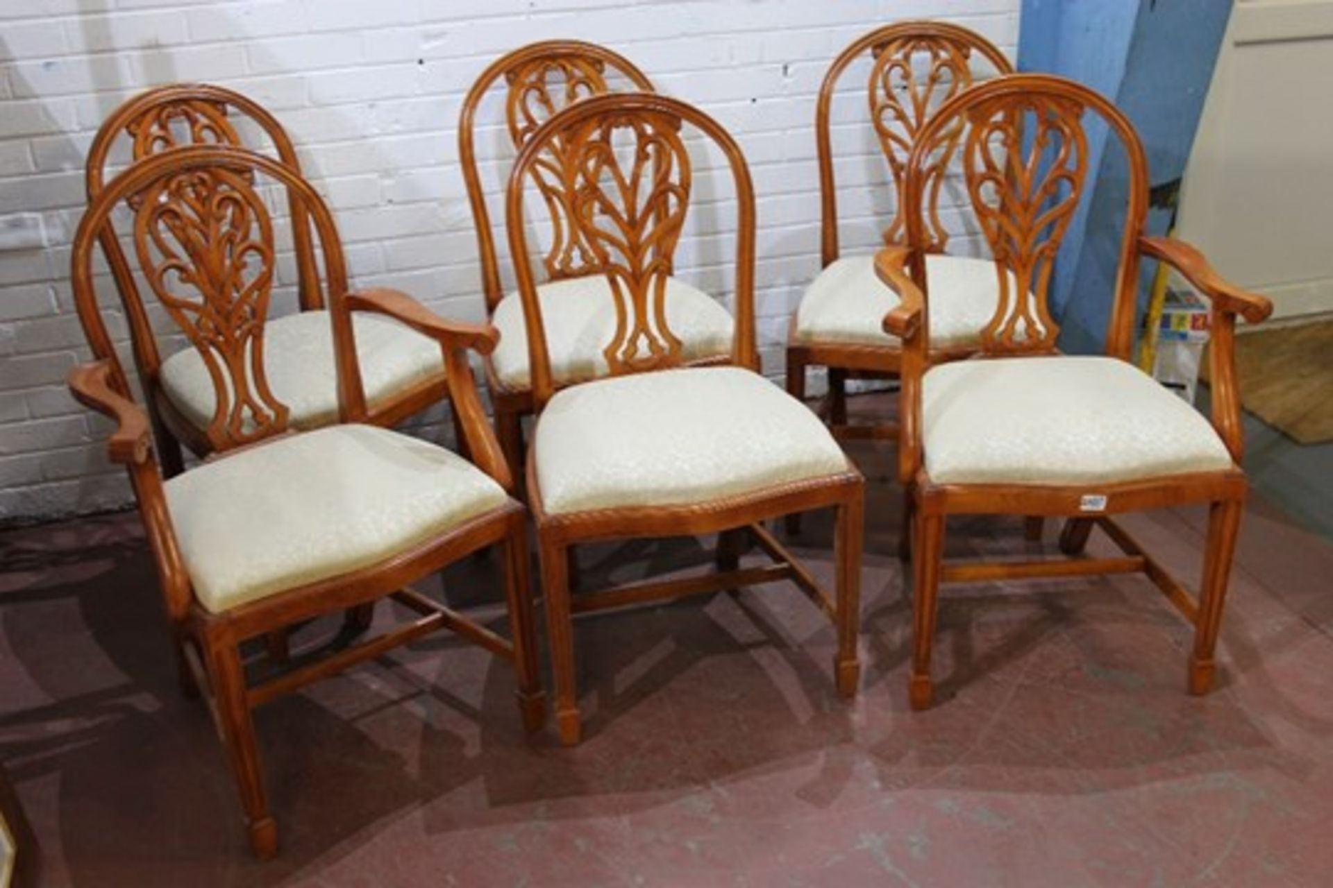 Six Domestic Dining Chairs – includes 2 Carvers – NO VAT - Image 2 of 2