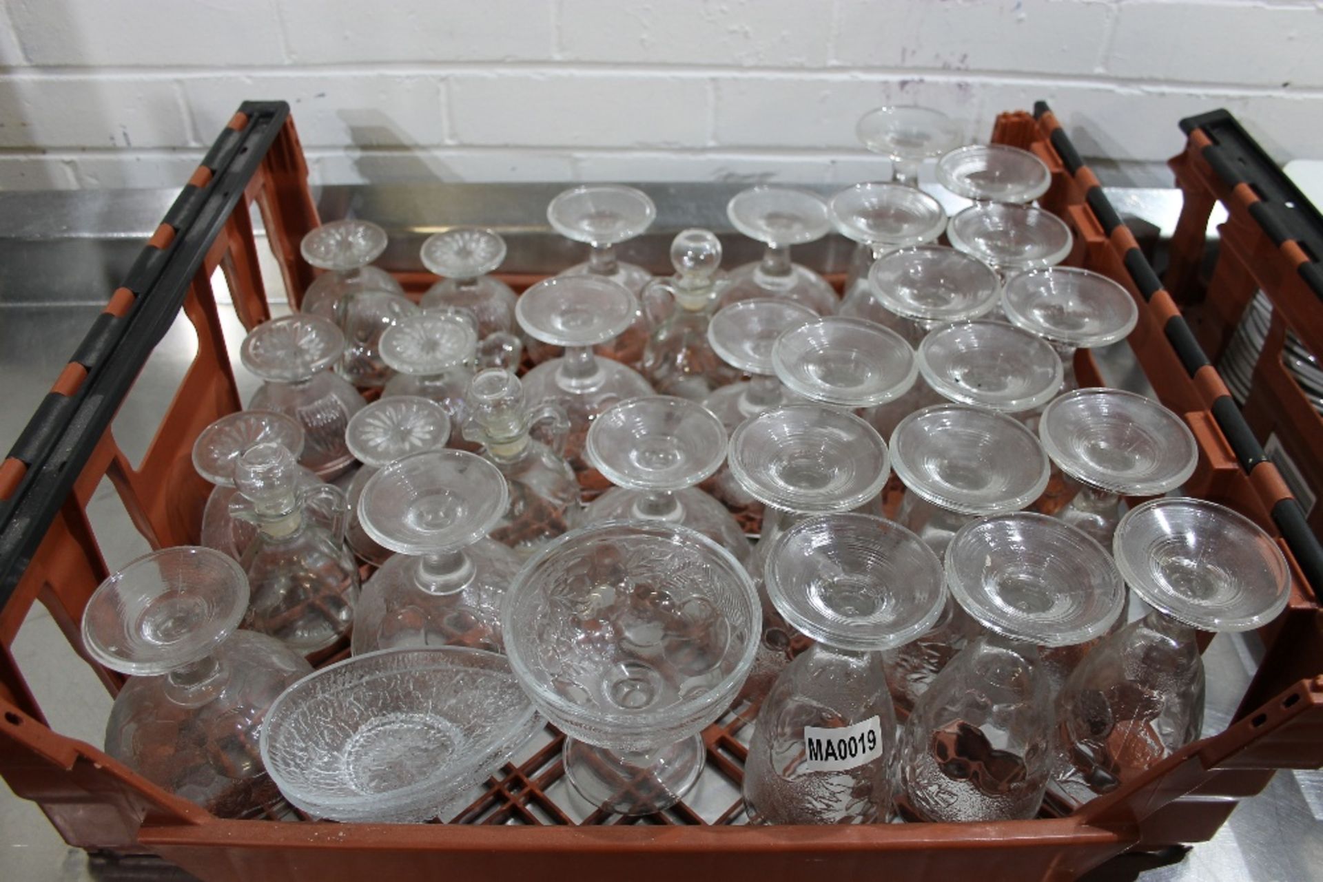Quantity Glassware Bowls, Dessert Dishes , Vinegar/Oil Bottle etc  NO VAT - Image 2 of 3