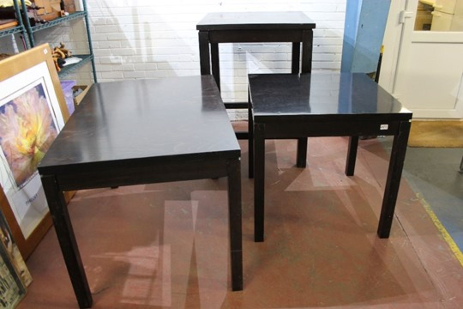 One Job LOT of 2 & 4 Seater Dining Tables – assorted sizes approximately 14 – Dismantled for