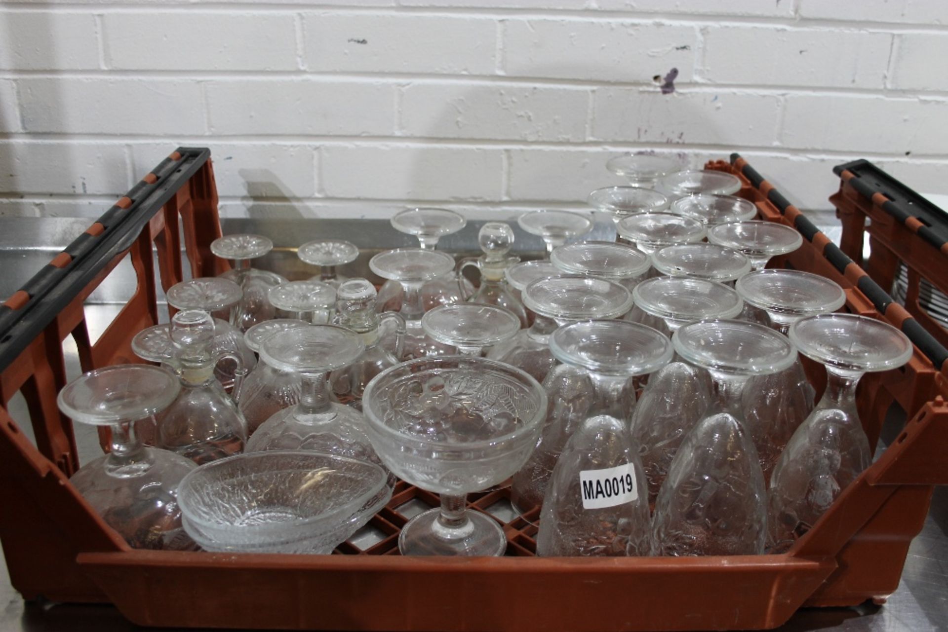 Quantity Glassware Bowls, Dessert Dishes , Vinegar/Oil Bottle etc  NO VAT