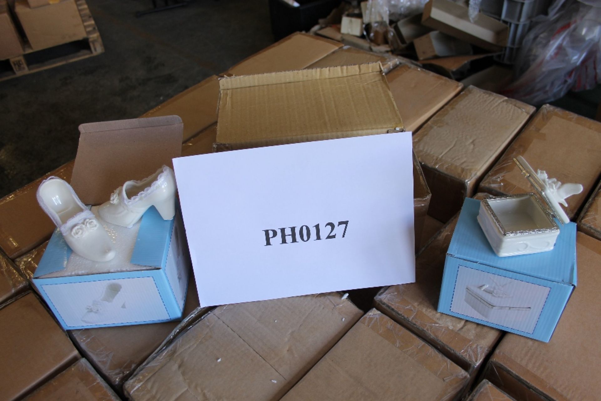 Pallet of Baby Christening Items ( keep sakes) Ceramic Booties + Ceramic Box – Jordan Collection - Image 2 of 2