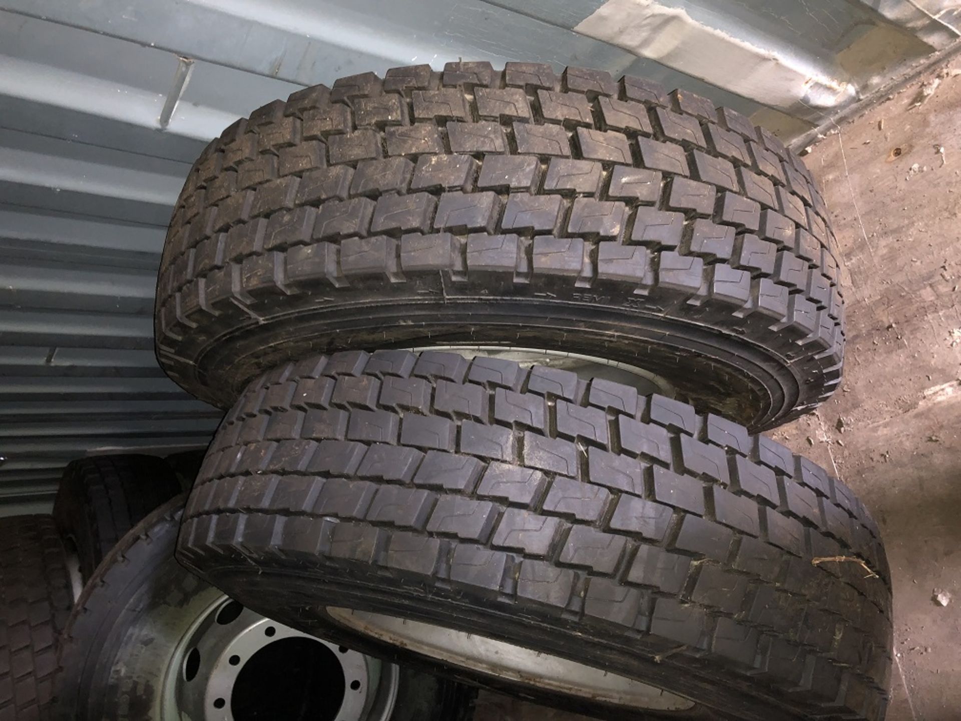 Pair Used Budget Michelin Winter Drive Axel Tyres 315 size Buyer to collect from Cambridgeshire