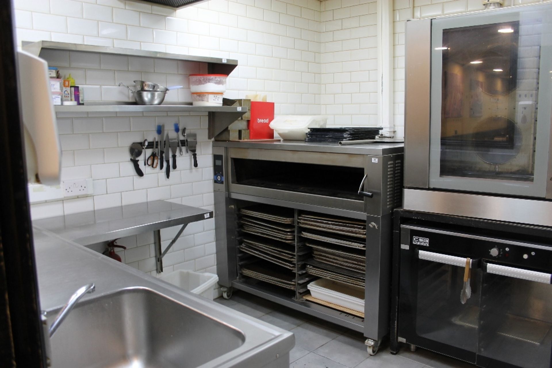 Large Stainless Steel Single Deck Bread / Pastries Oven Under Storage – includes large number of - Image 2 of 3