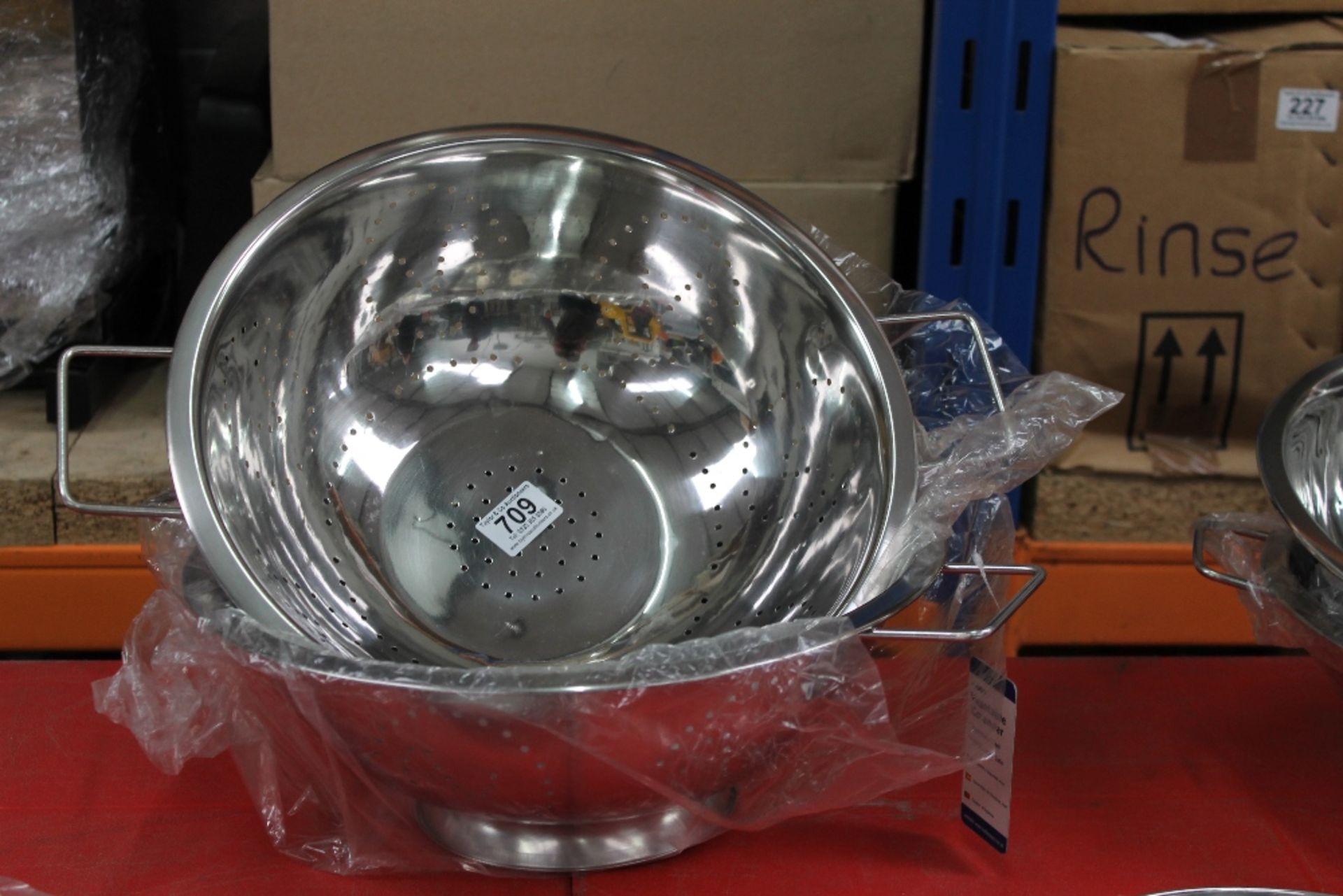 2 x S/Steel colanders – NO VAT