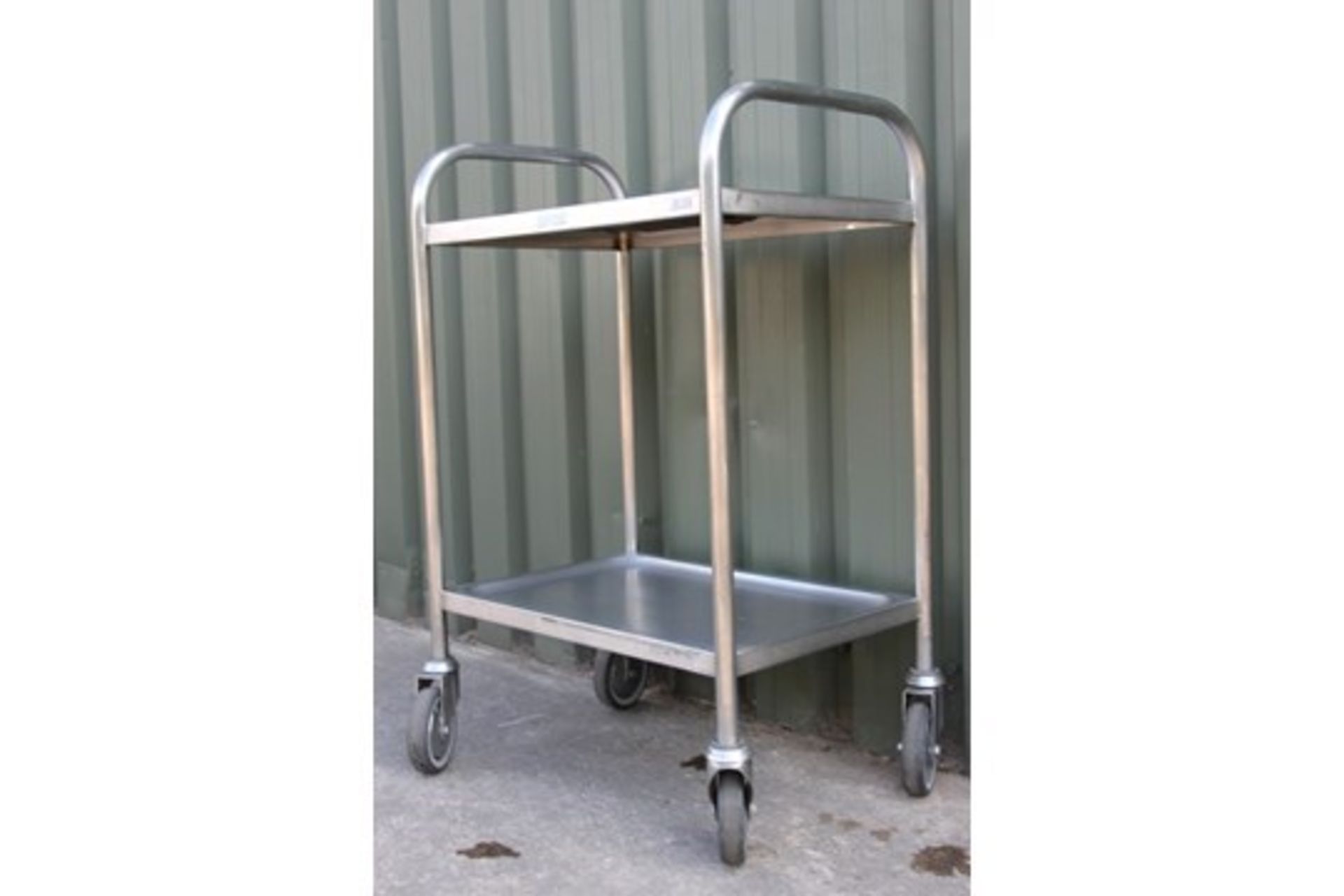 3 Tier Stainless Steel Hostess Trolley - Image 2 of 2