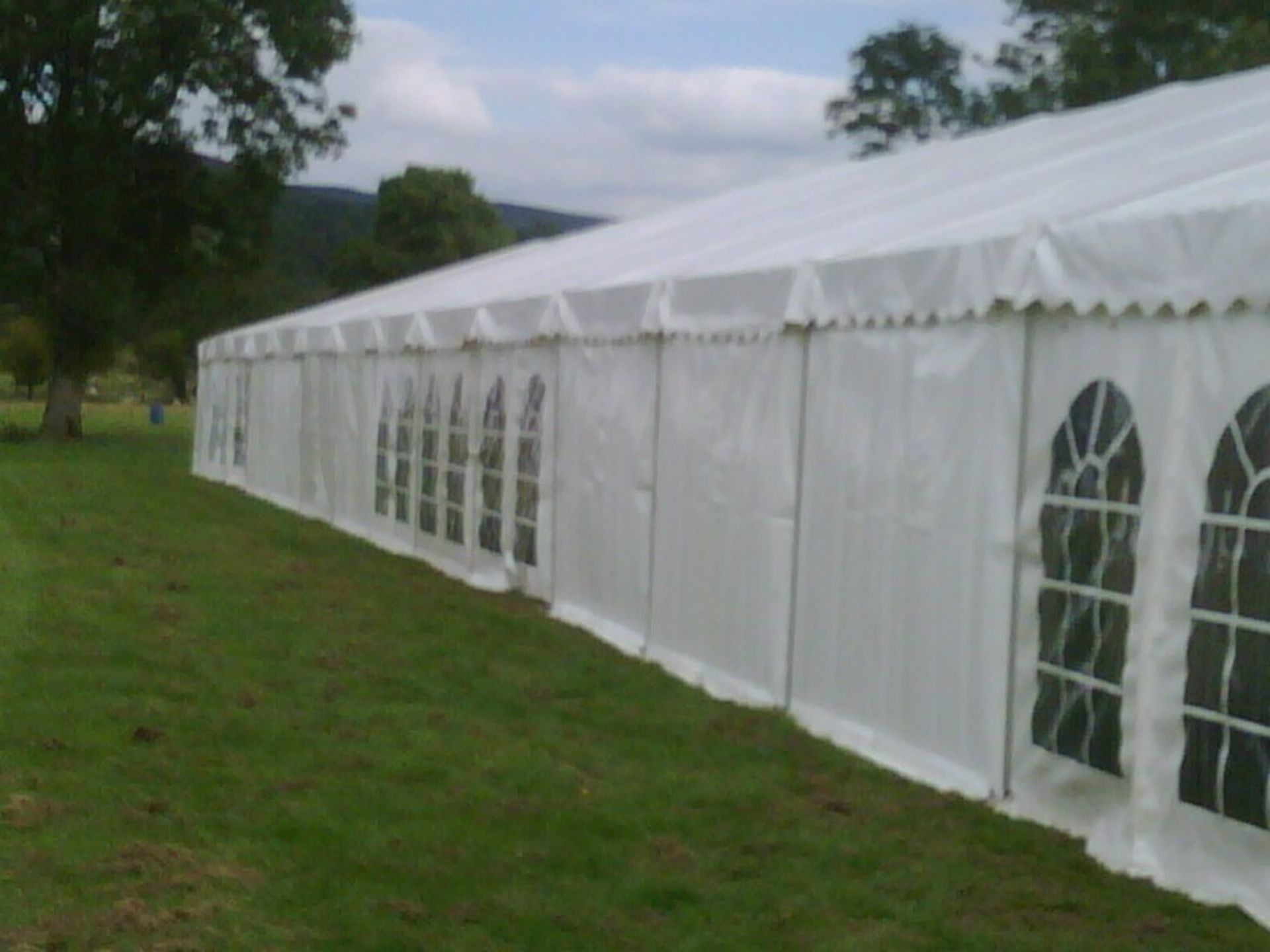 Roda Style Frame Clearspan Marquee 9m x 30mPVC Roof & Walls – Item is image in the centre of picture - Image 3 of 5
