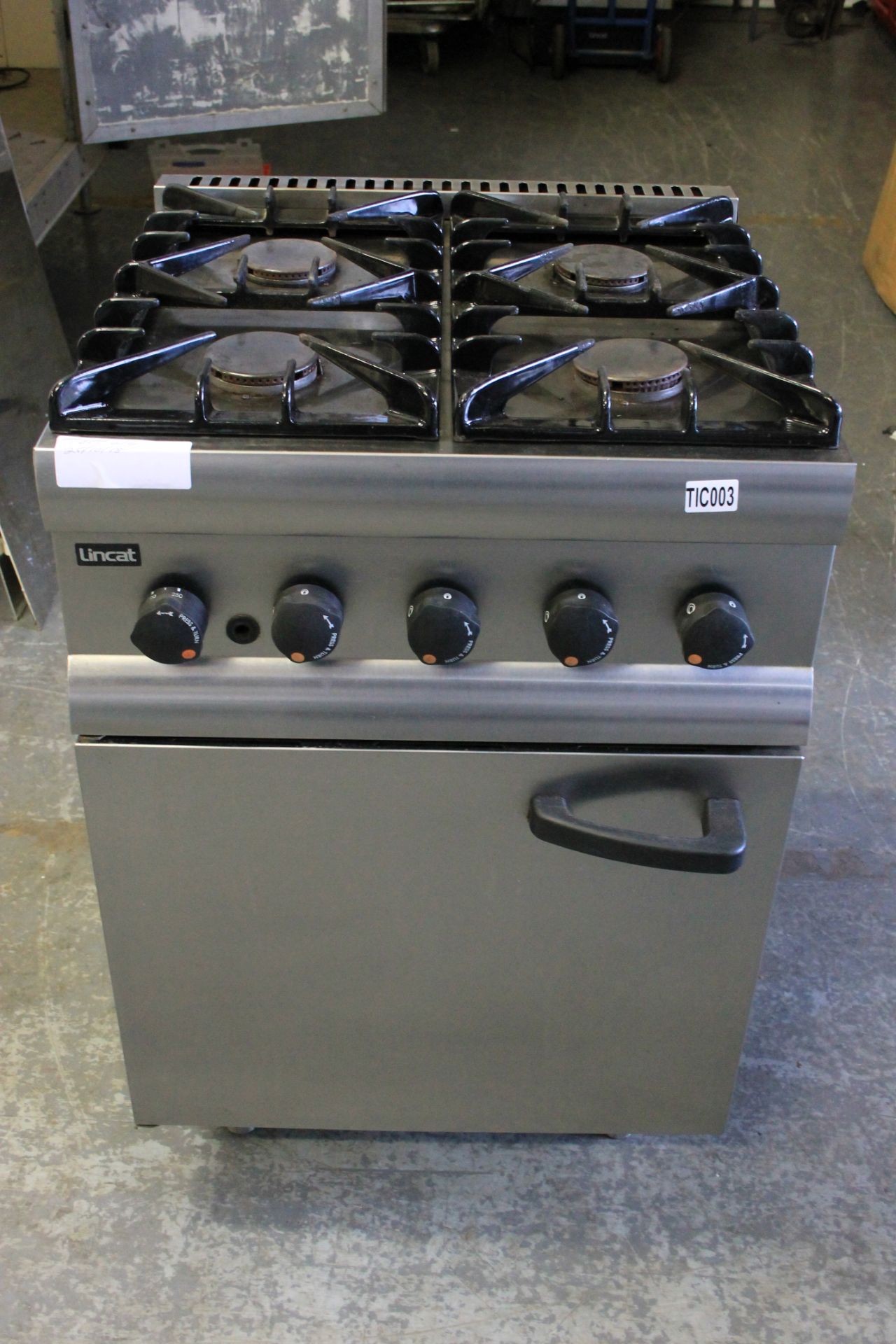 Lincat A1 -4 Burner Nat Gas Cooker + Oven - Image 2 of 4