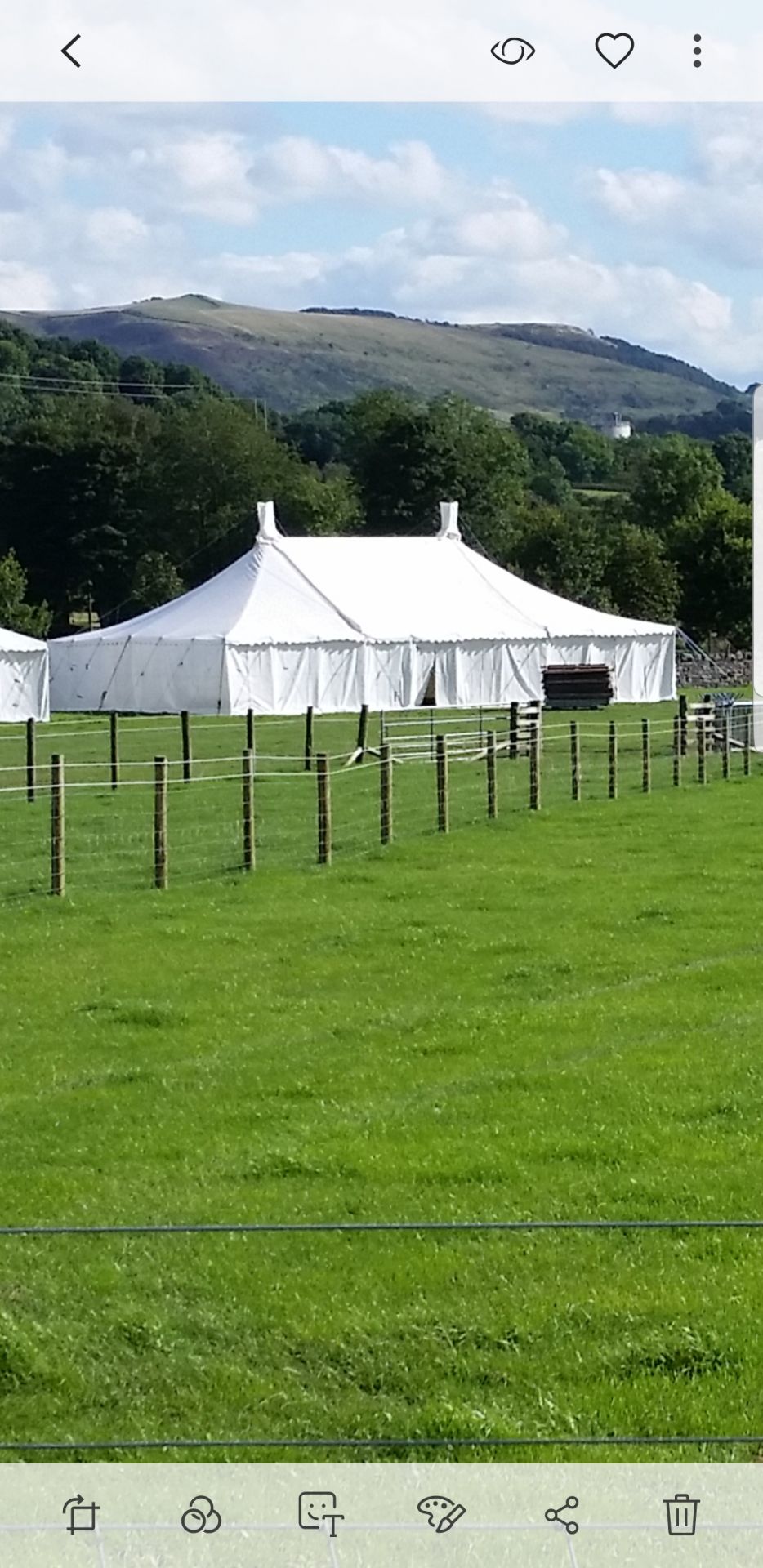 Traditional Marquee – 30ft x 50ft – PVC Roof & Walls – Aluminium King Poles NO VAT