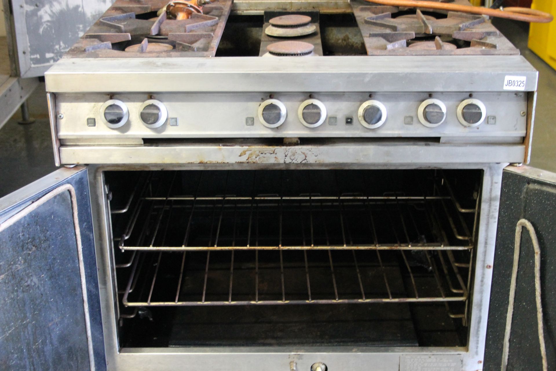 Falcon Dominator Six Burner Gas Cooker & Double Oven - as found