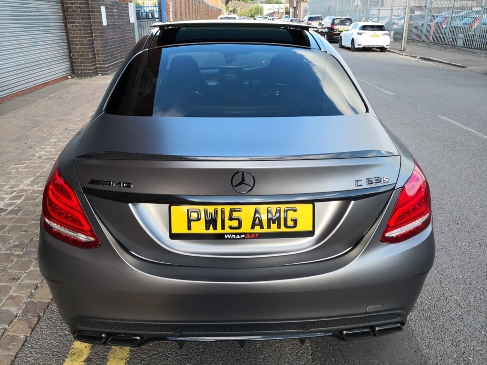 Mercedes-Benz C Class 4.0 C63 AMG S 4 Dr – Automatic – Petrol – Wrapped White Reg: PW15 AMG - 2015 - Image 3 of 8