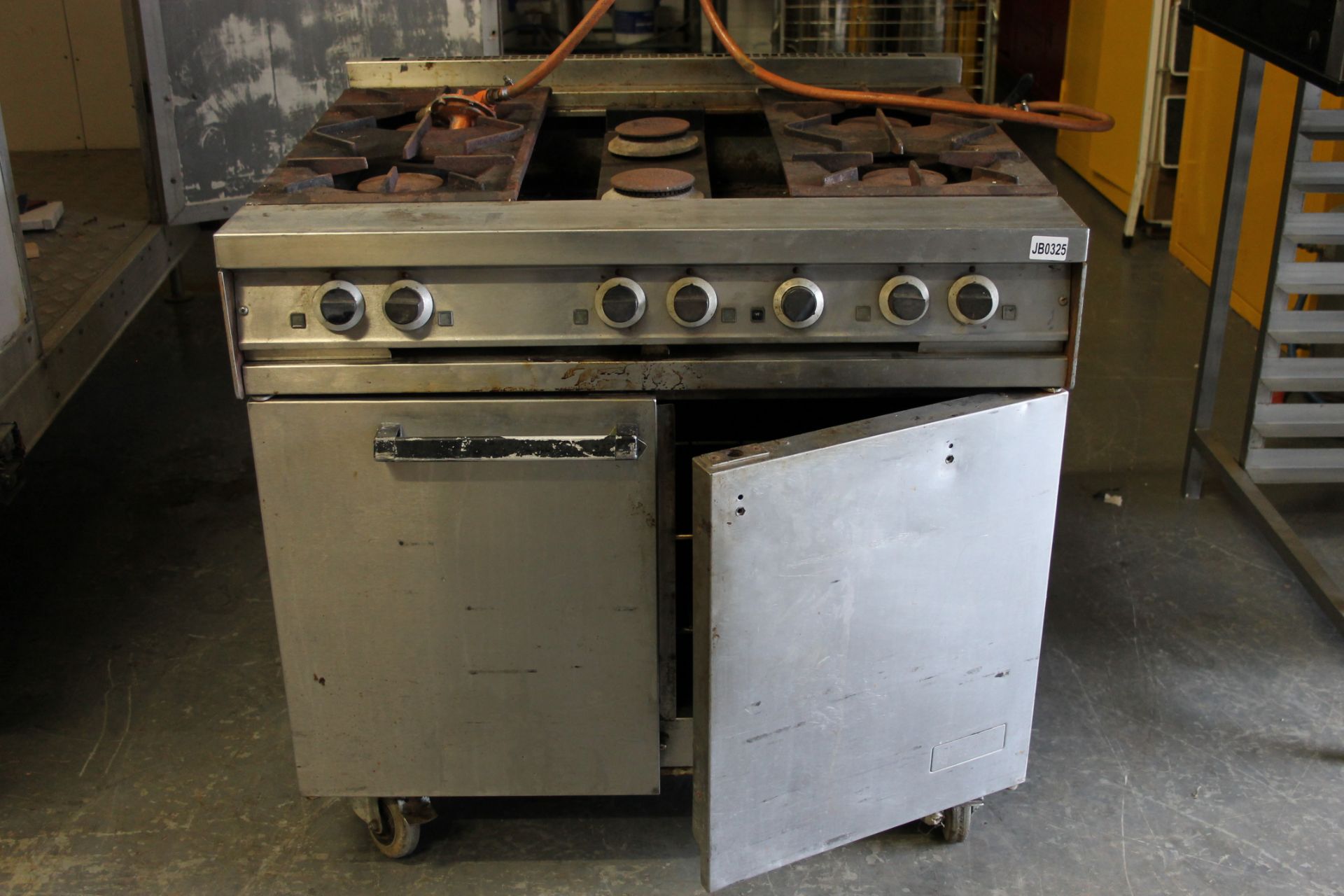 Falcon Dominator Six Burner Gas Cooker & Double Oven - as found - Image 3 of 3
