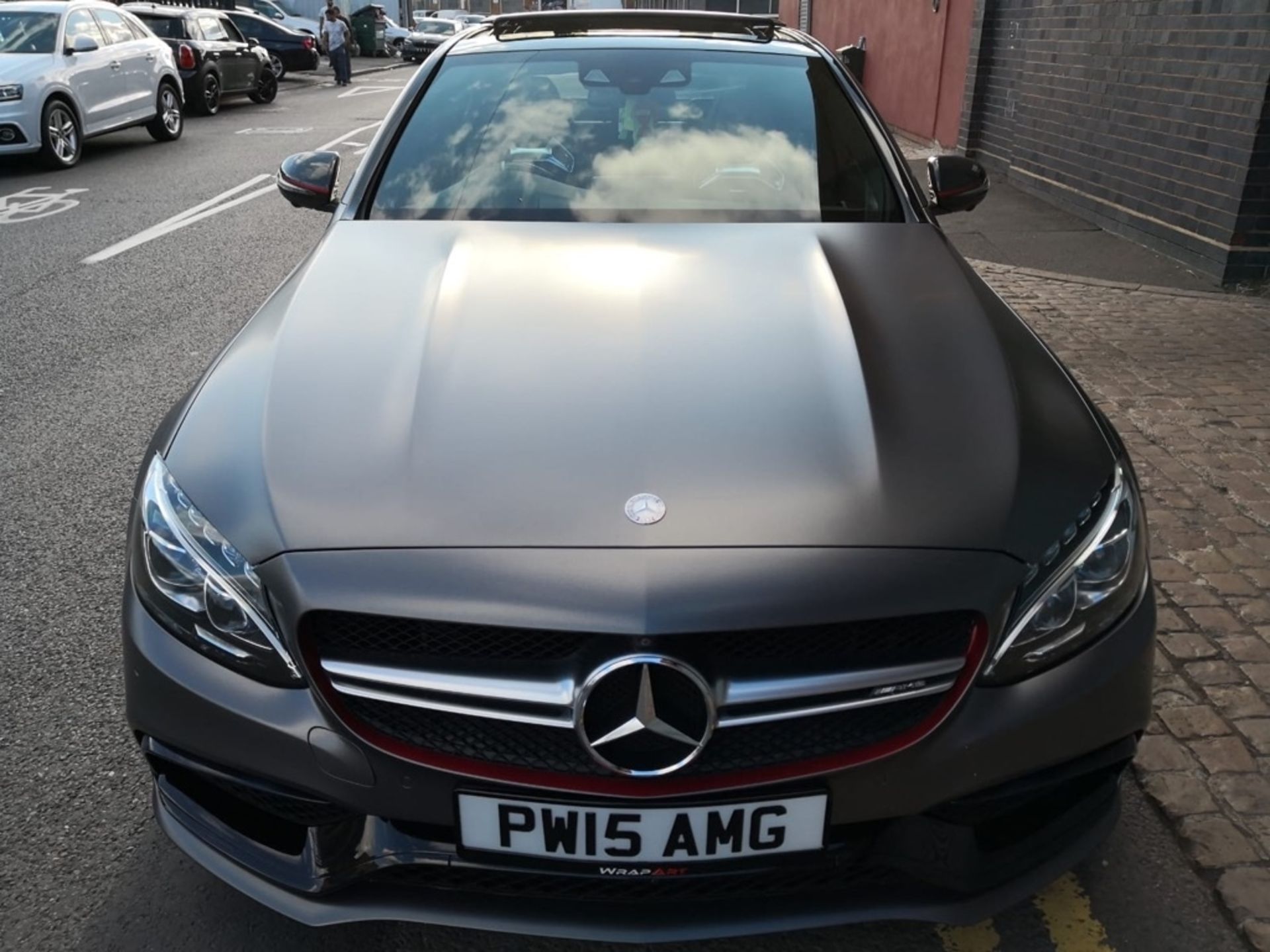 Mercedes-Benz C Class 4.0 C63 AMG S 4 Dr – Automatic – Petrol – Wrapped White Reg: PW15 AMG - 2015 - Image 2 of 8