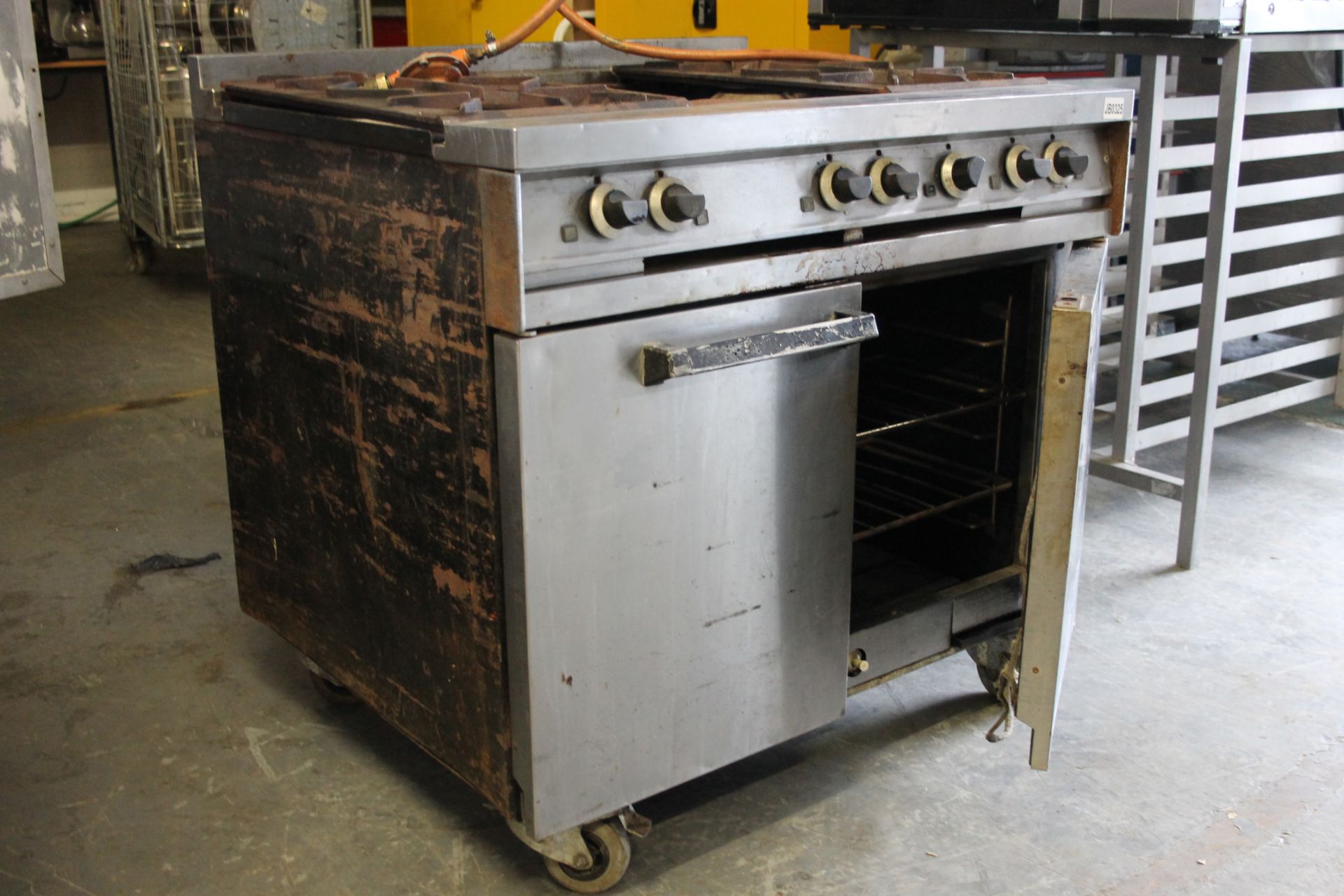 Falcon Dominator Six Burner Gas Cooker & Double Oven - as found - Image 2 of 3