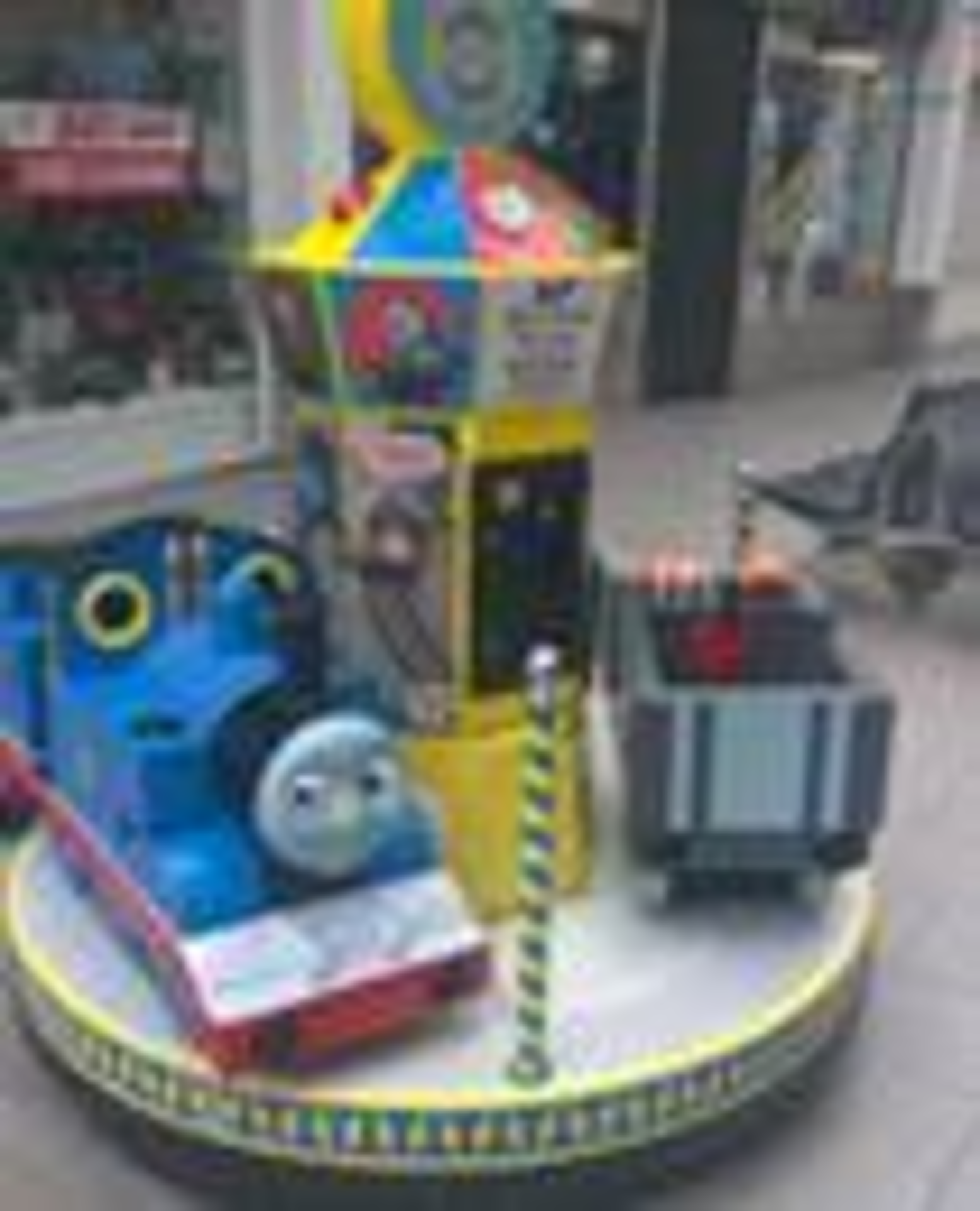 Thomas Tank Carousel Child Ride -sold as seen – Not Tested ONLY 12% BUYERS PREMIUM ON THIS ITEM