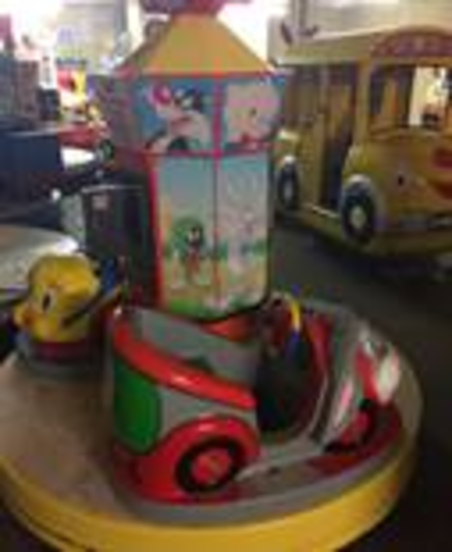 Loony Toons Carousel Child Ride -sold as seen – Not Tested ONLY 12% BUYERS PREMIUM ON THIS ITEM