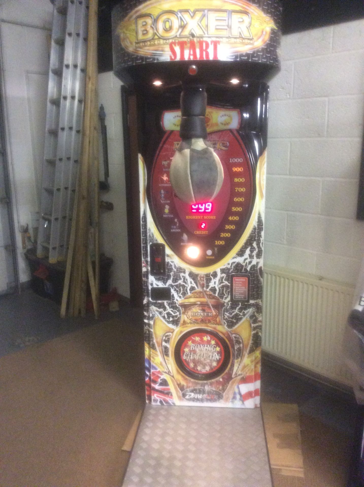 Boxing Machine – takes new £1 coin – LED segment Not Working NO VAT