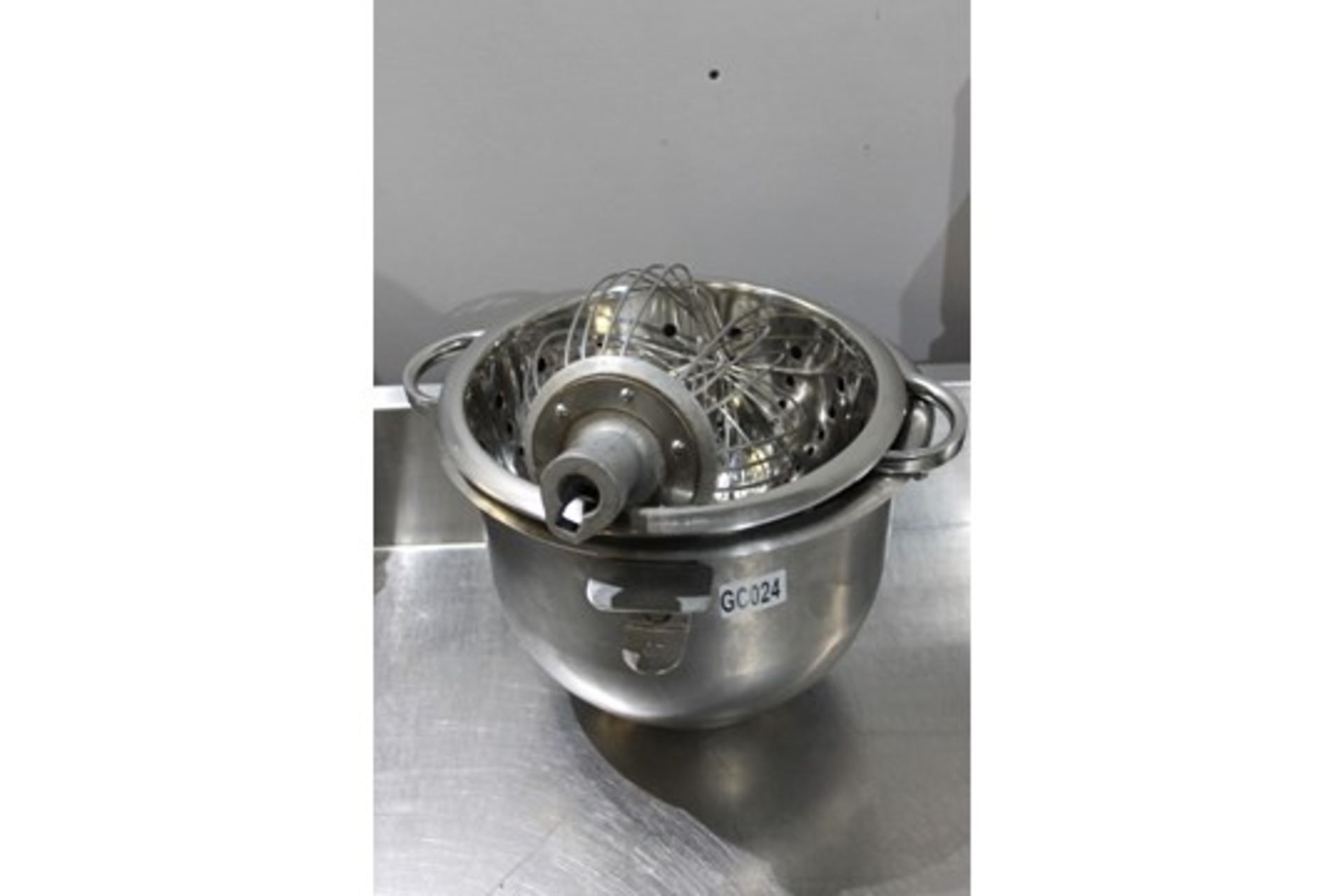 Hobart N50 Planetary Mixer S/S Bowl  Whisk + Colander - Image 3 of 3