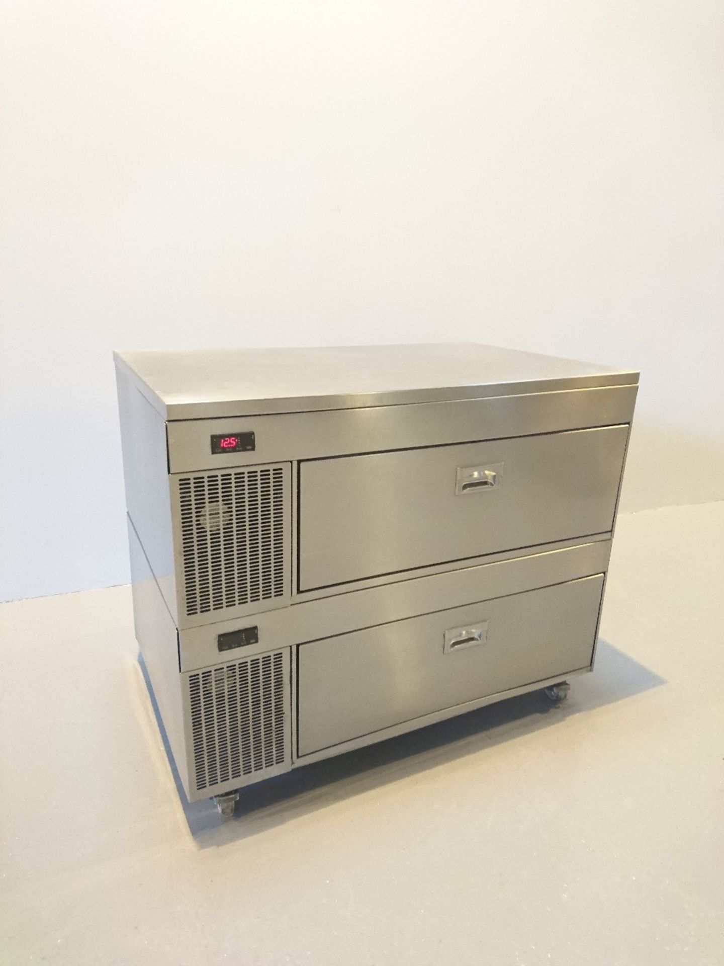 Stainless Steel Refrigerated Drawer Storage -230vH90cm x D80cm x W120cm