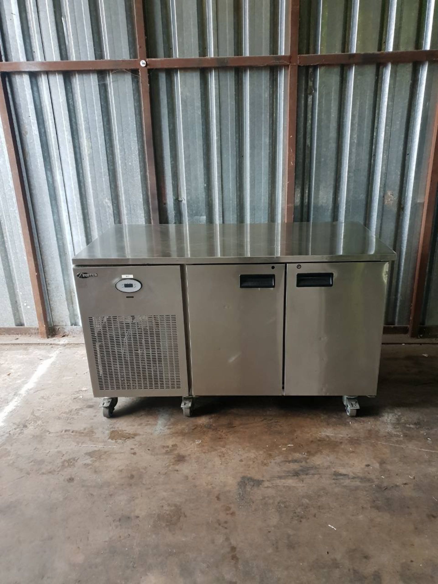 Foster Two Door Stainless Steel Bench Fridge -230vH86cm x W140cm x D70cm