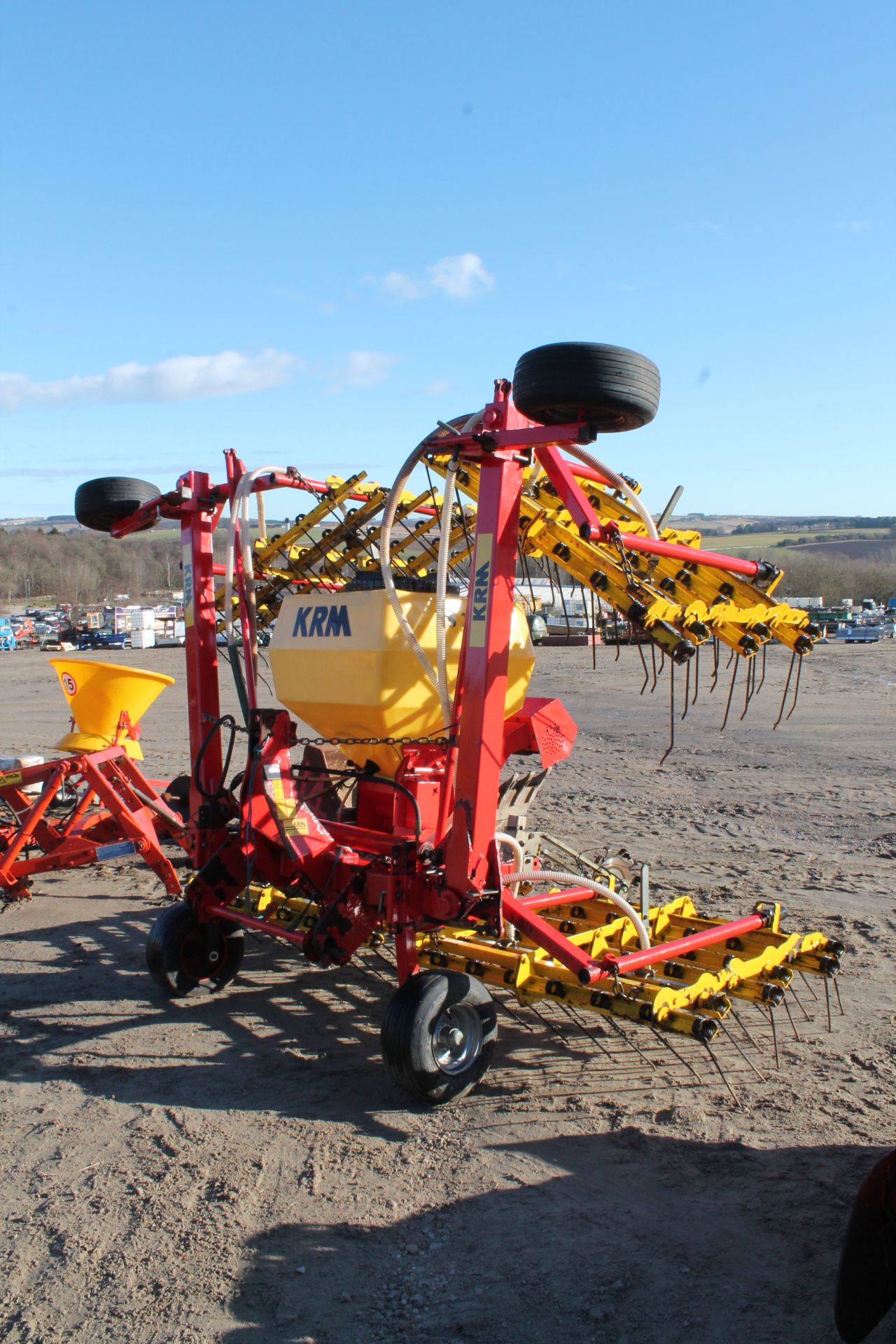KRM GRASS SEEDER WITH C/BOX & MANUAL IN P/CABIN