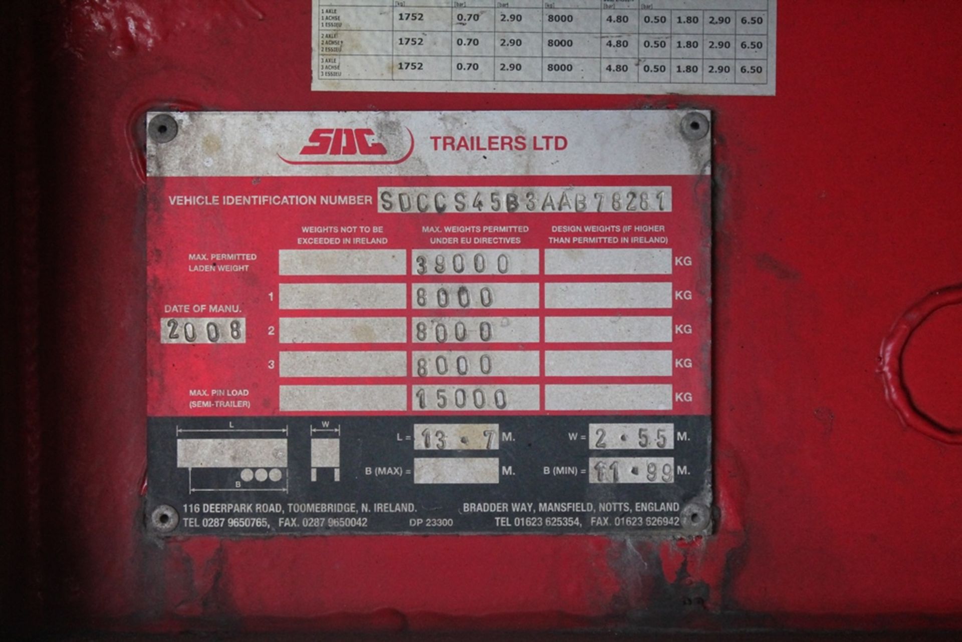 FULL OIL SPEC EUROLINER WITH STATIONS PINS & SOCKETS GC262 - Image 2 of 2