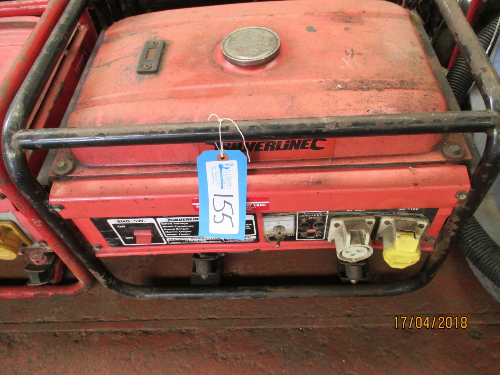 1 No. Silverline 2GF-3 Petrol Generator