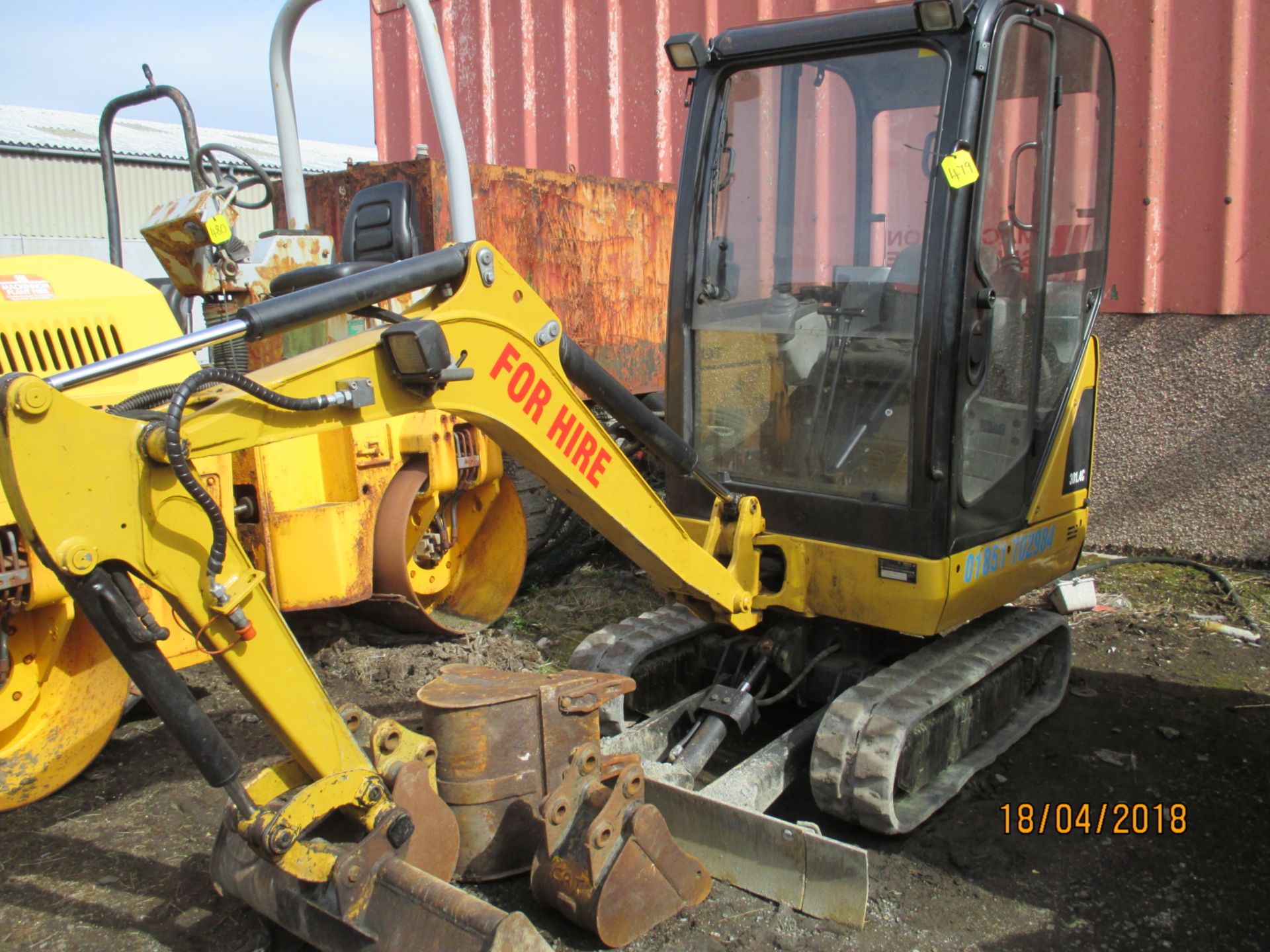 1 No. CAT 301.4C 1,550kg Mini Excavator - Year 2013 -