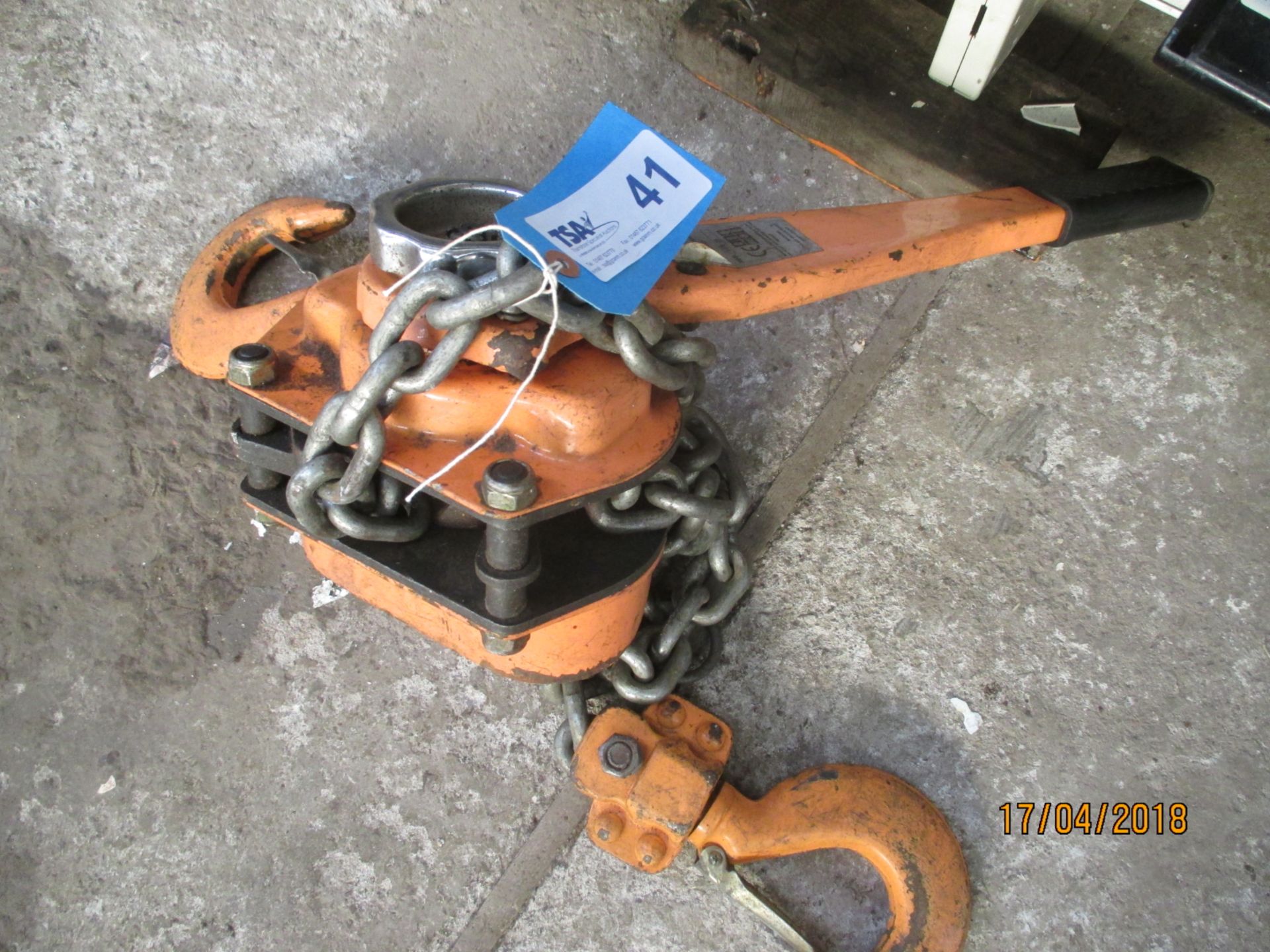 1 No. Silverline 3 Tonne Lever Hoist