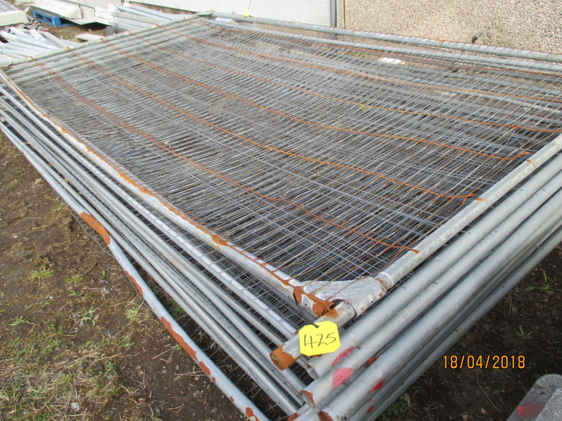 15 No. Heras Fencing Panels