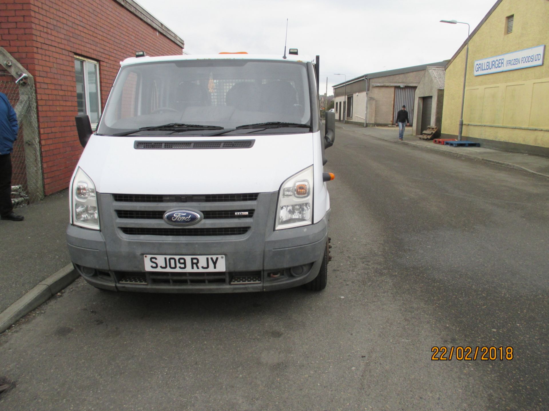 1 No. SJ09 RjY - Ford Transit 100 T350 D/C RWD Tipper Pickup Truck