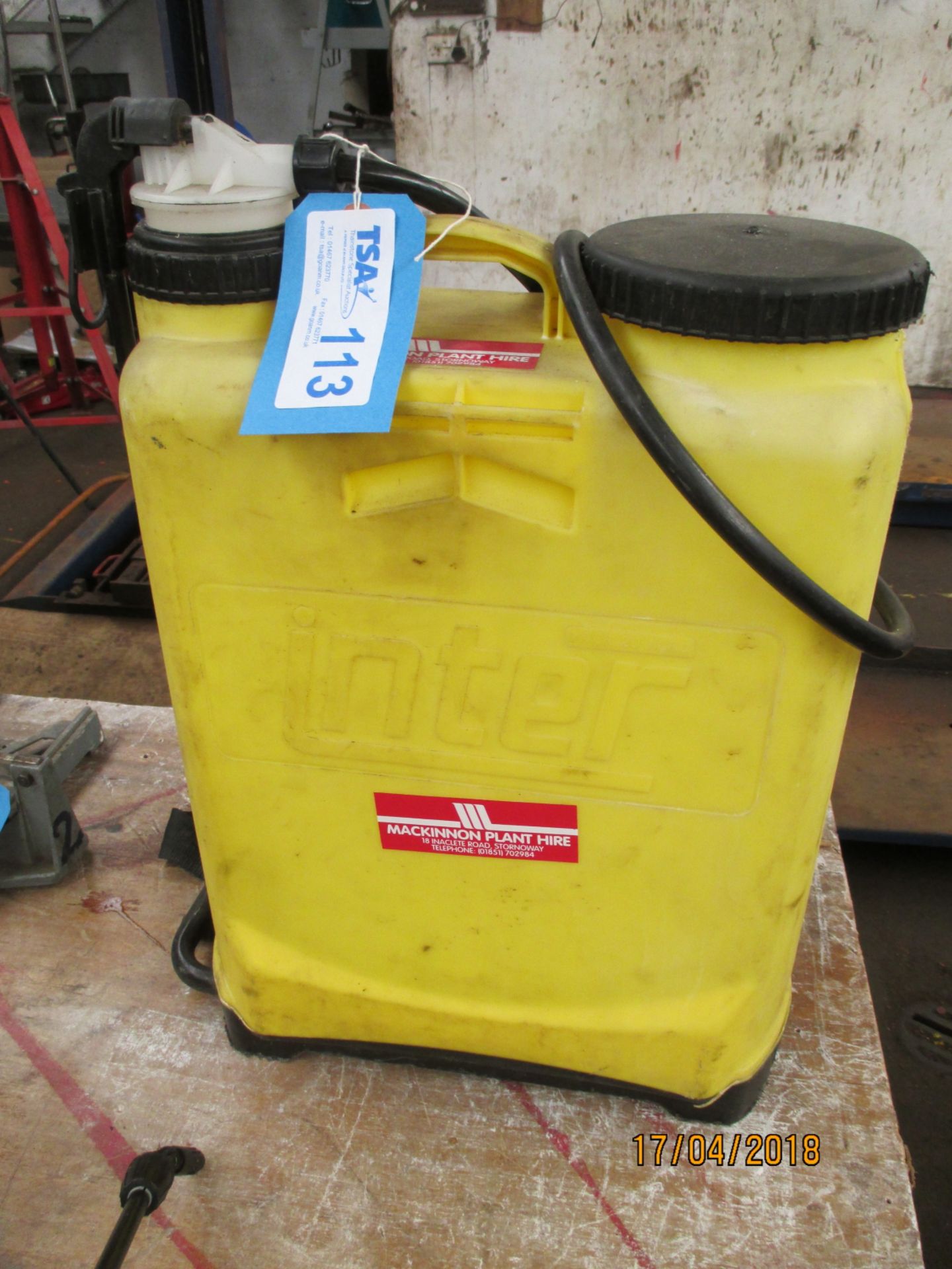 1 No. Inter Knapsack Sprayer