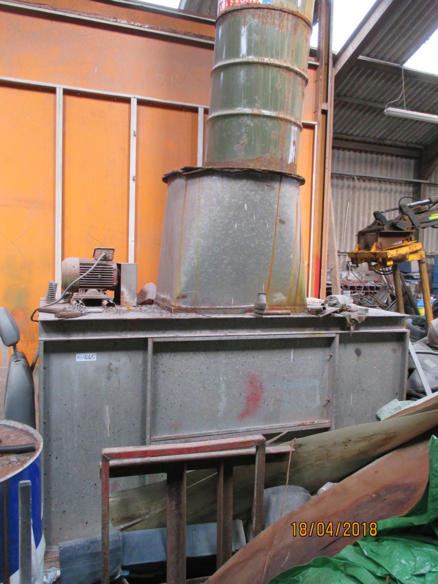 1 No. Large Volcan Paint Spray Booth cw Volcan Burner Drying Unit And Extractor Unit - Image 3 of 5