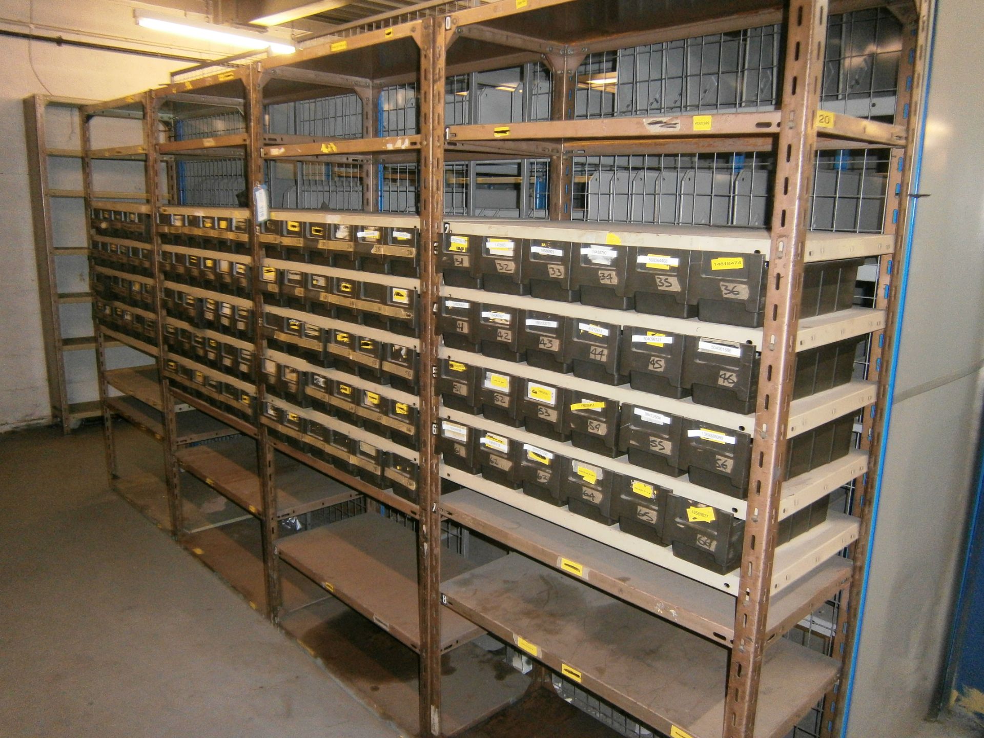 4 No. Bays Bronze Coloured Dexion Shelving