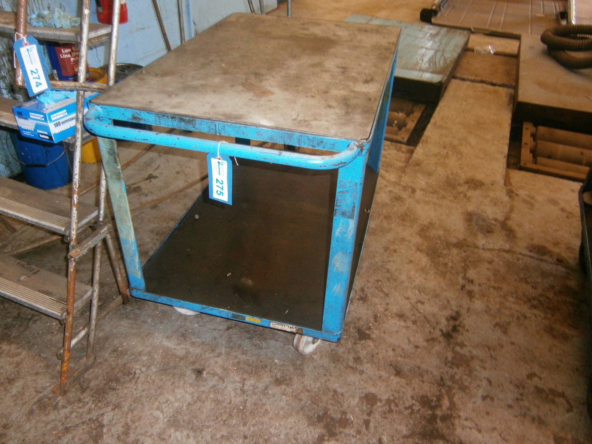 Metal 2 Tier Garage Trolley