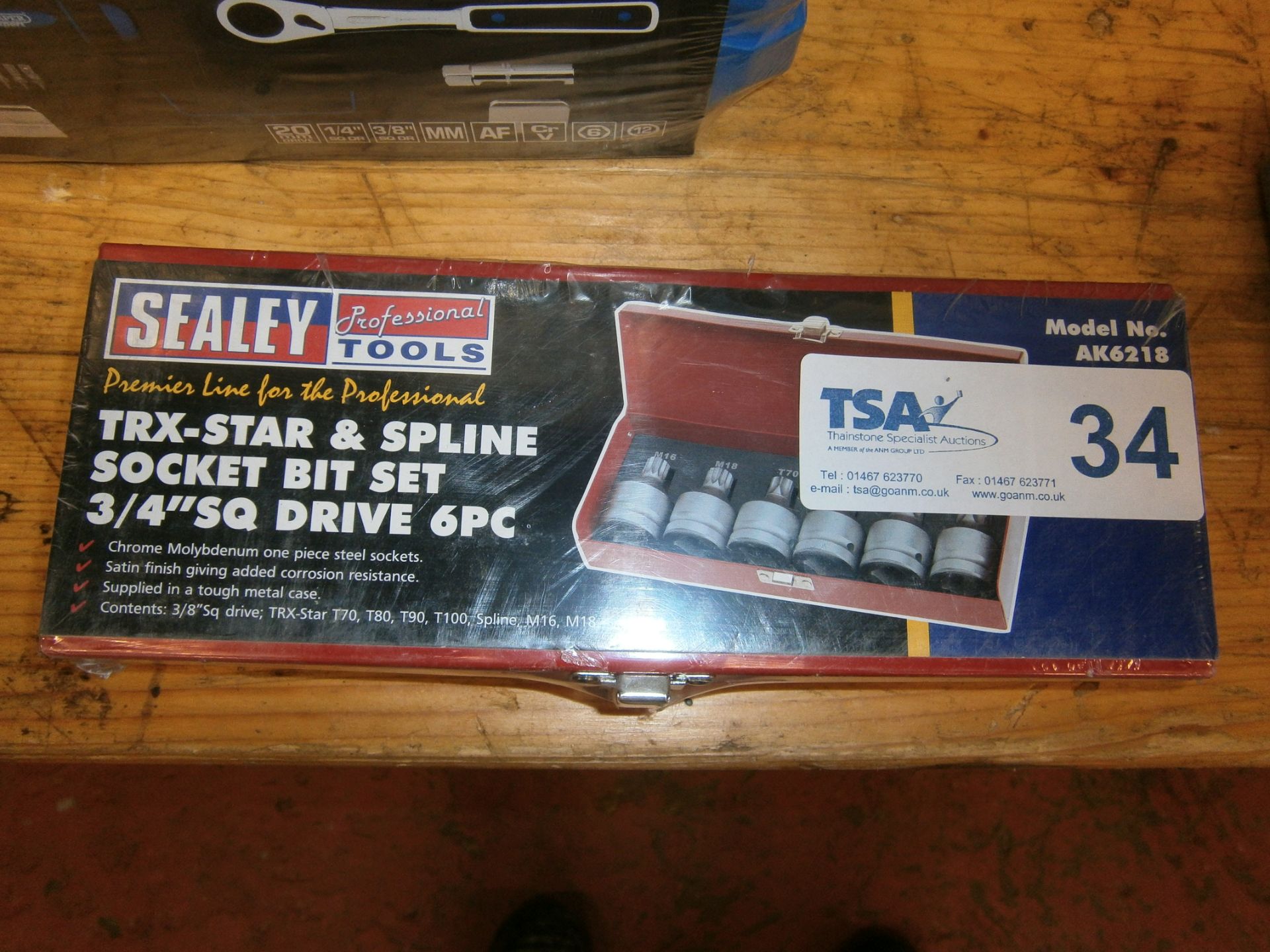 Sealey 6 Piece ¾" Sq Drive Socket Set