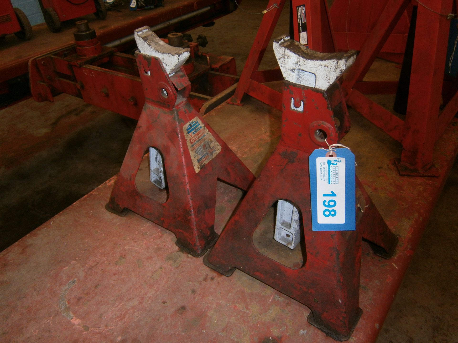 2 No. Sealey 6 Tonne Axle Stands