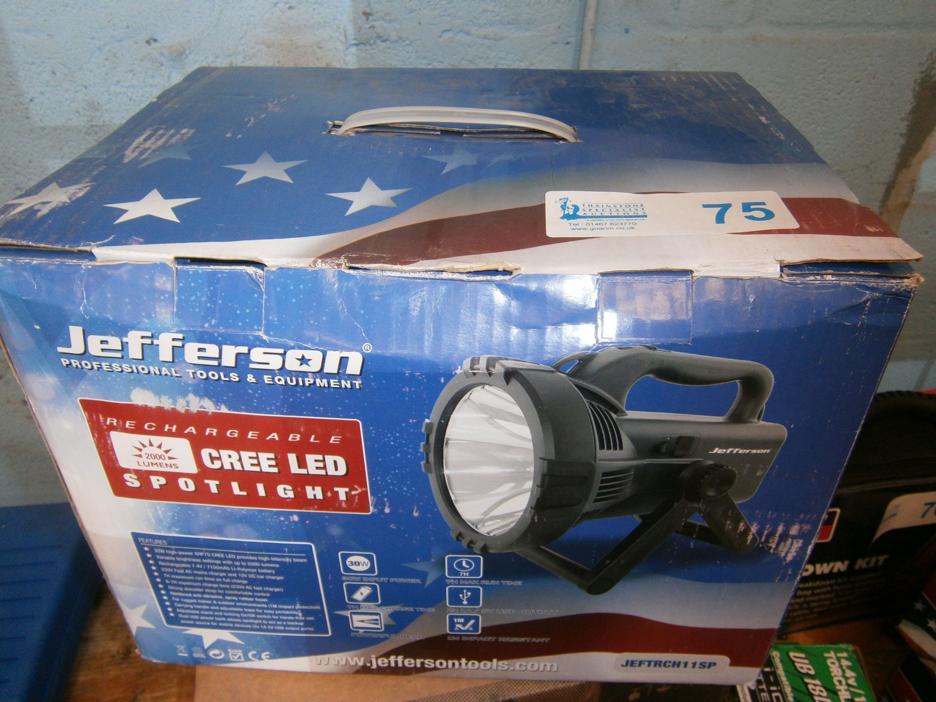 Jefferson Rechargeable LED Spotlight