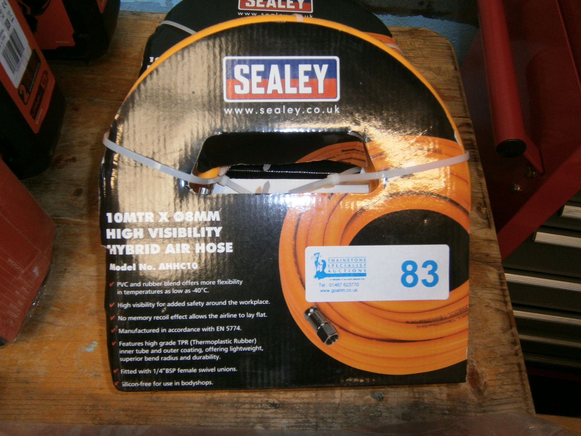 Sealey 10mx8mm High Visibilty Hybrid Air Hose