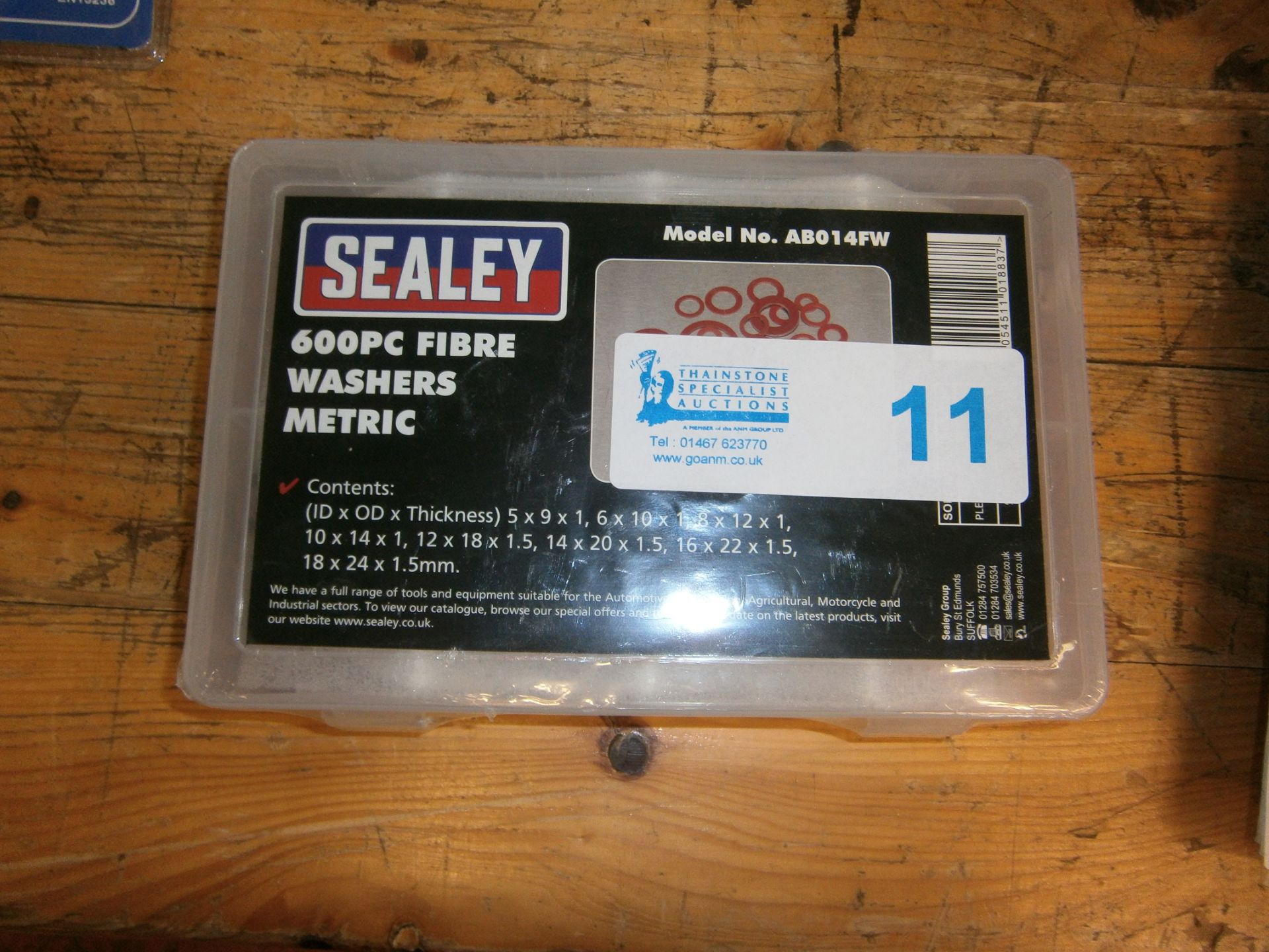 Sealey 600 Piece Fibre Washers Set