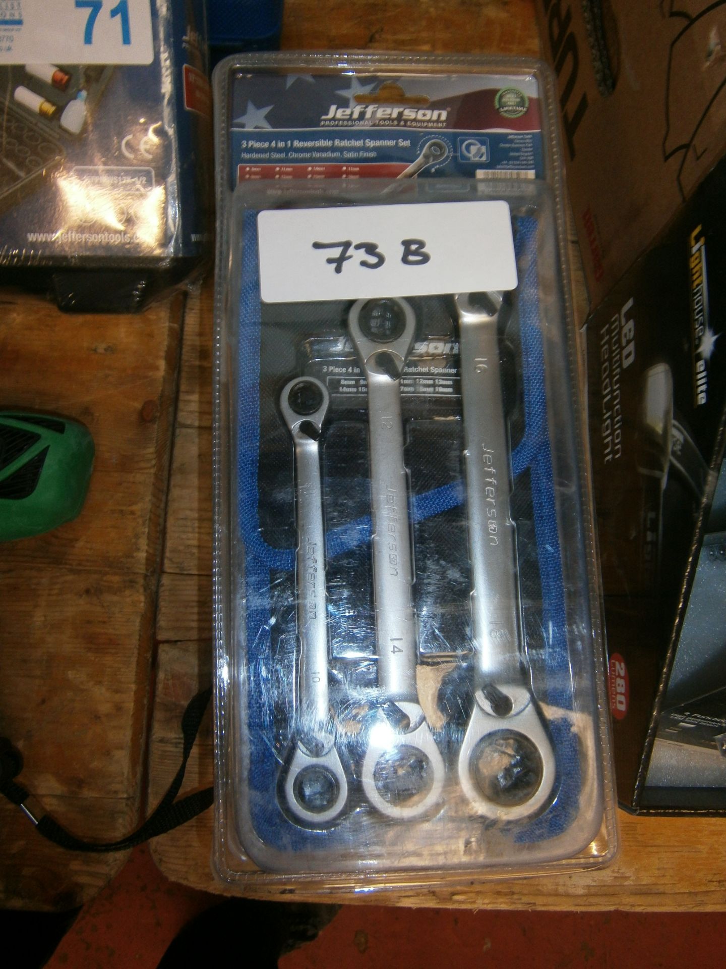 Jefferson 3 Piece 4in1 Reversible Ratchet Spanner Set