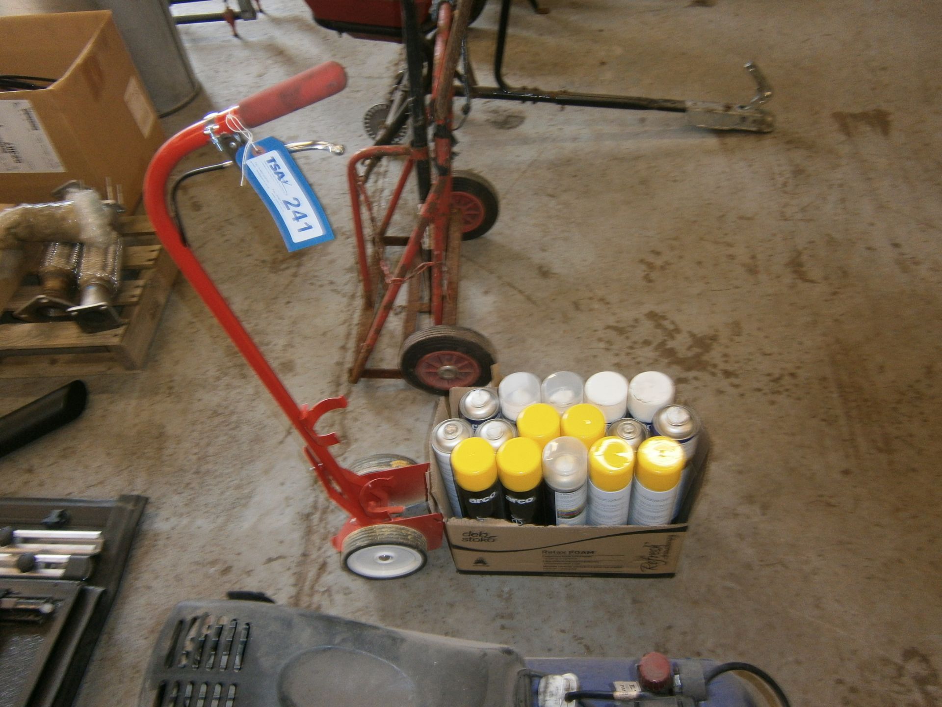 Line Marker Trolley and Fluid