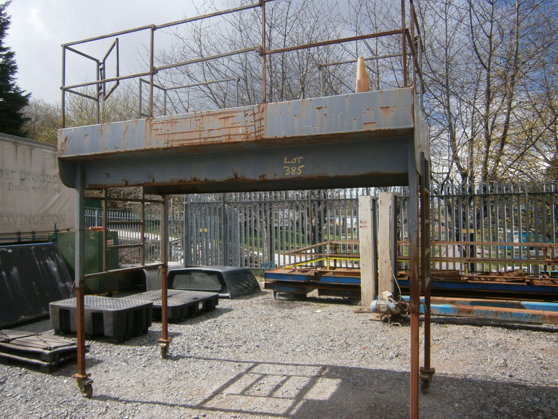 Grey Steel Mobile Platform