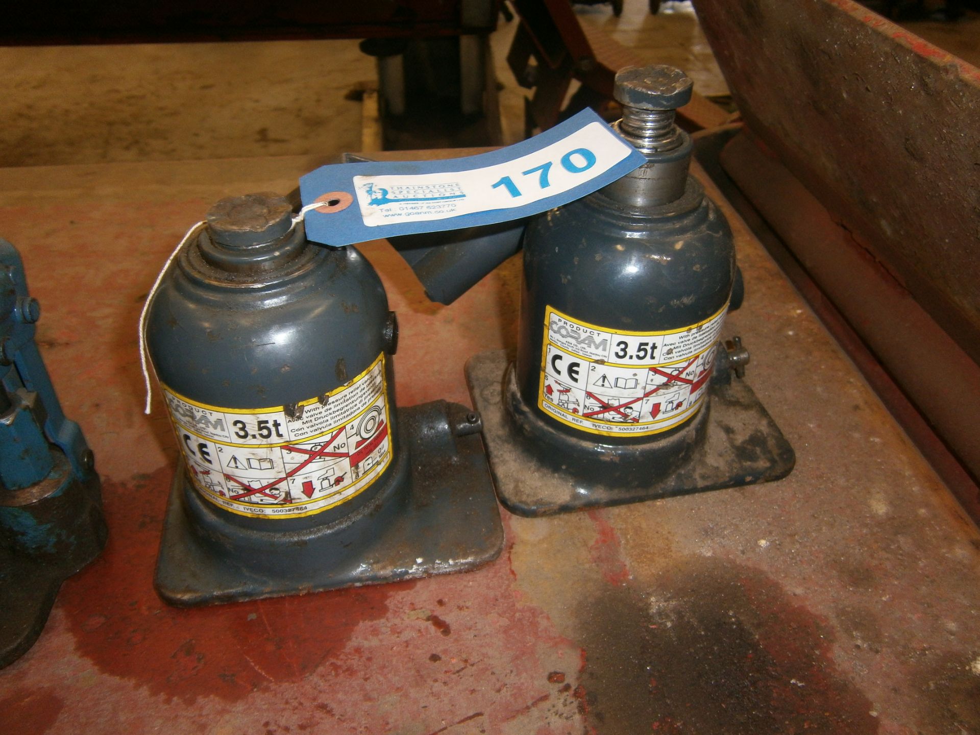 2 No.3-5 Tonne Hydraulic Bottle Jacks