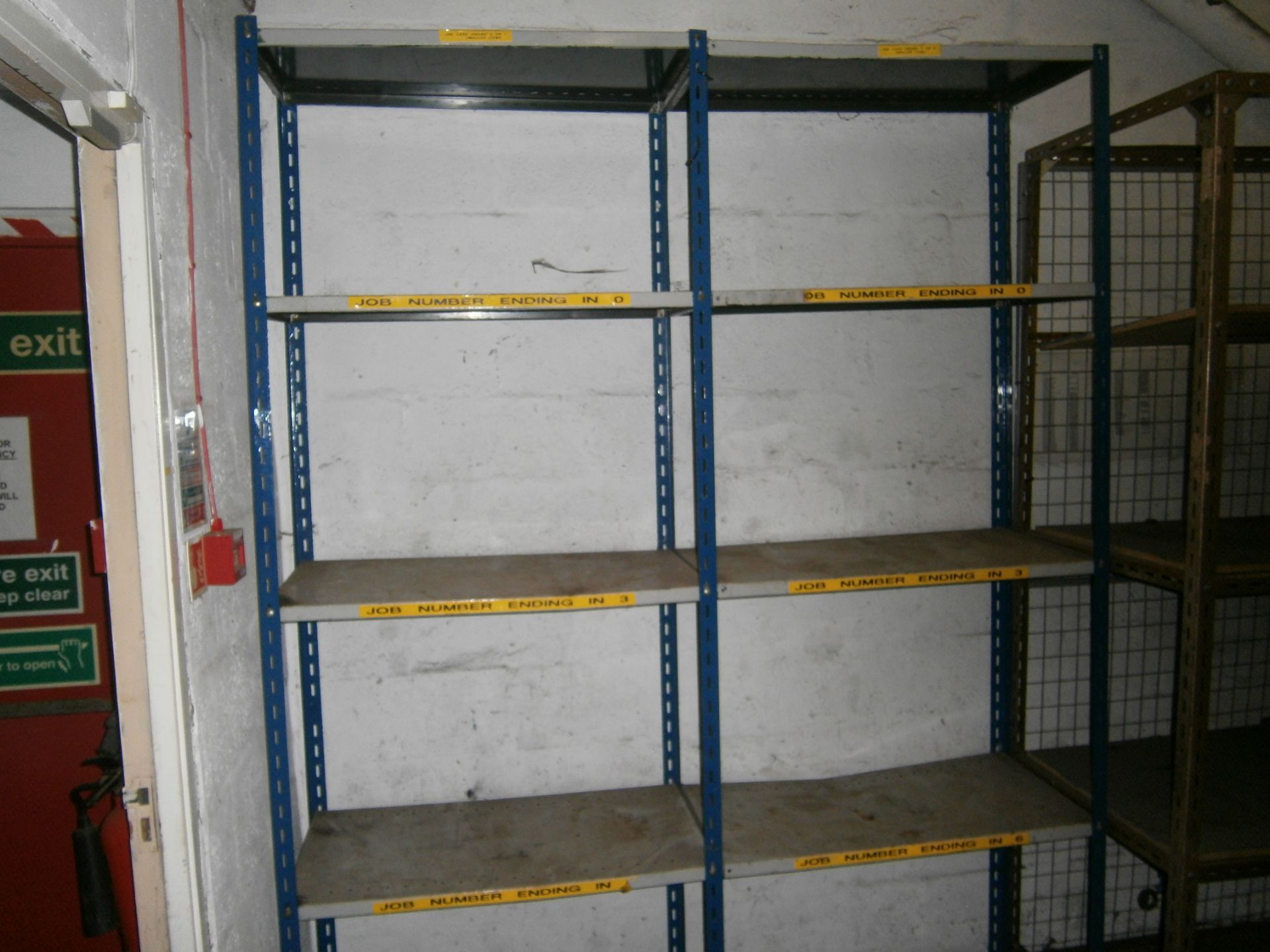 12 No. Bays Various Blue Framed Workshop Shelving - Image 3 of 3