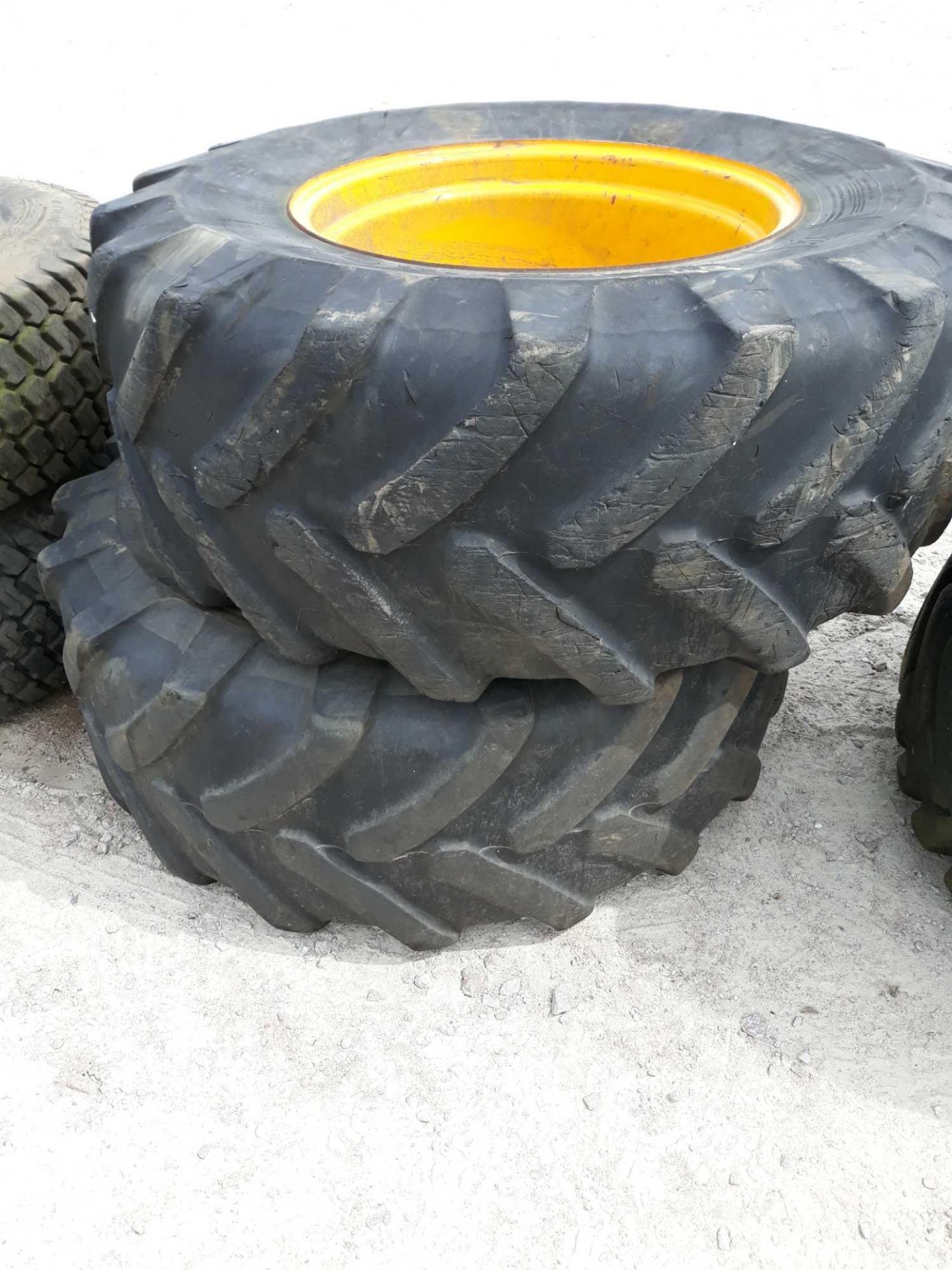 2 JCB WHEELS & TYRES