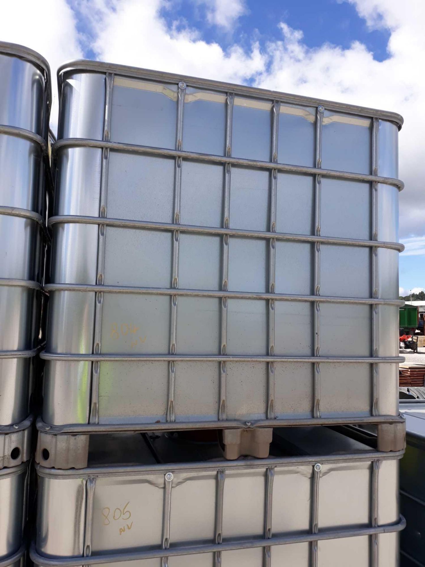 SILVER IBC TANK - CLEANED AND ATEX APPROVED