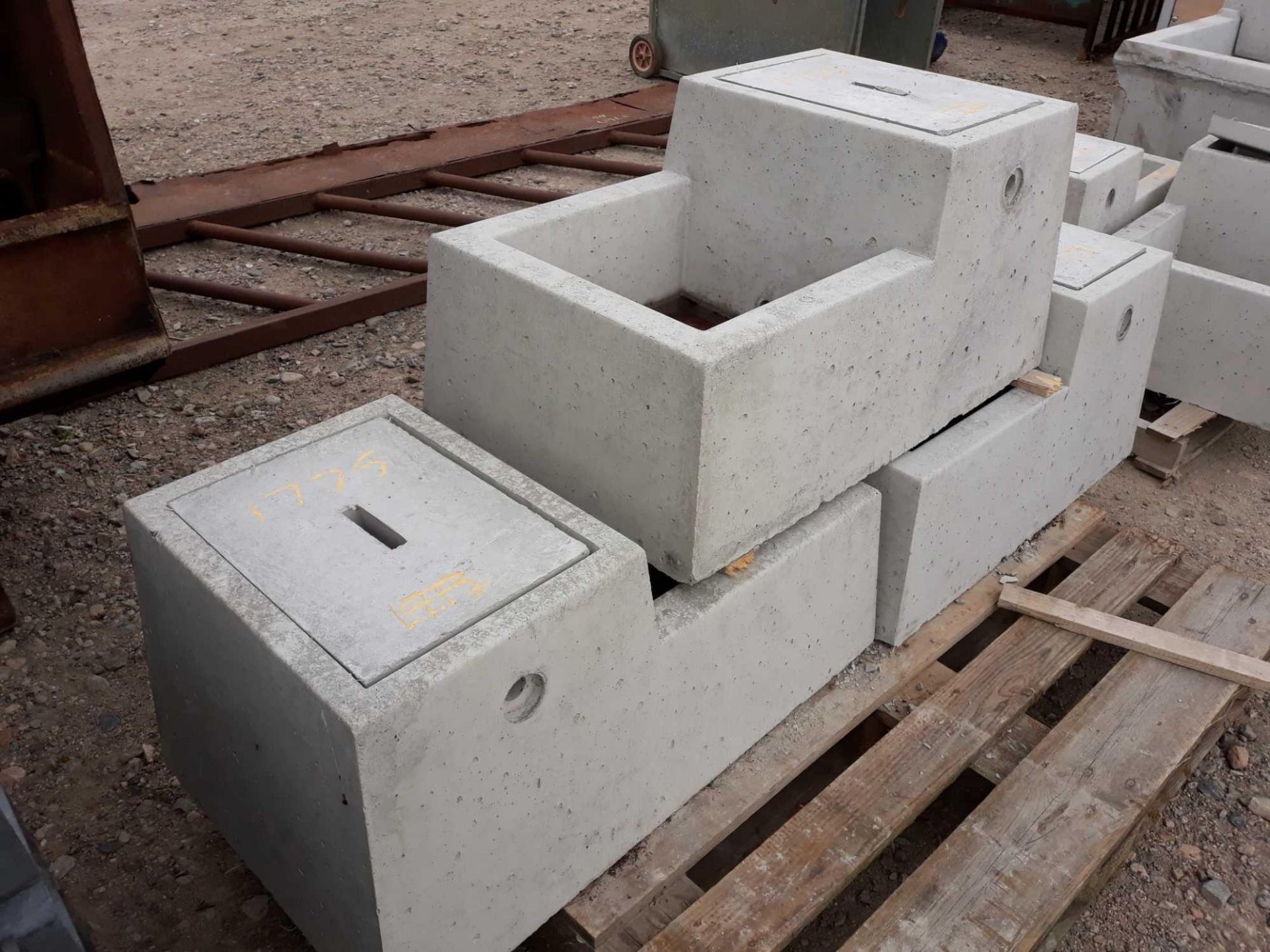 3 CEMENT TROUGHS